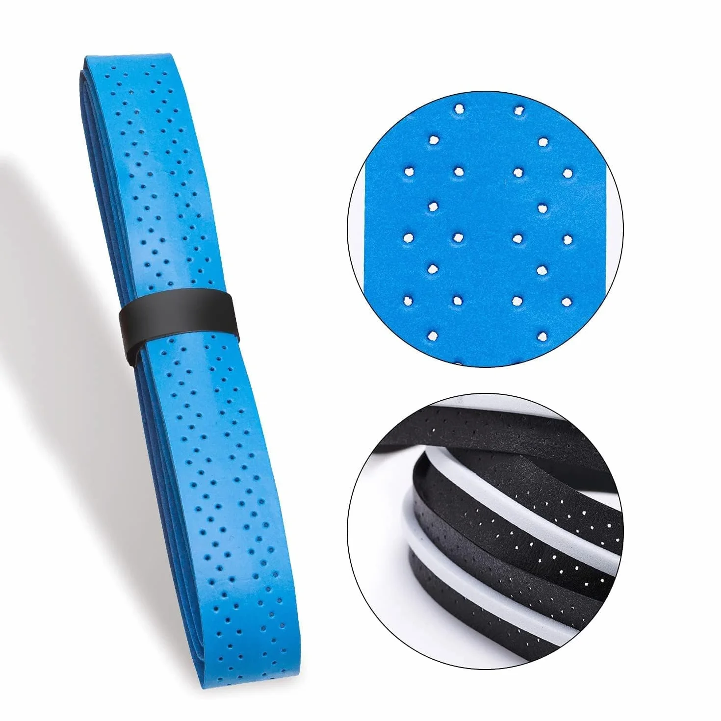 Cintas de Agarre de Raqueta 7 Piezas Multicolor Absorbente Sudor Antideslizante Secado Rápido Tenis Bádminton