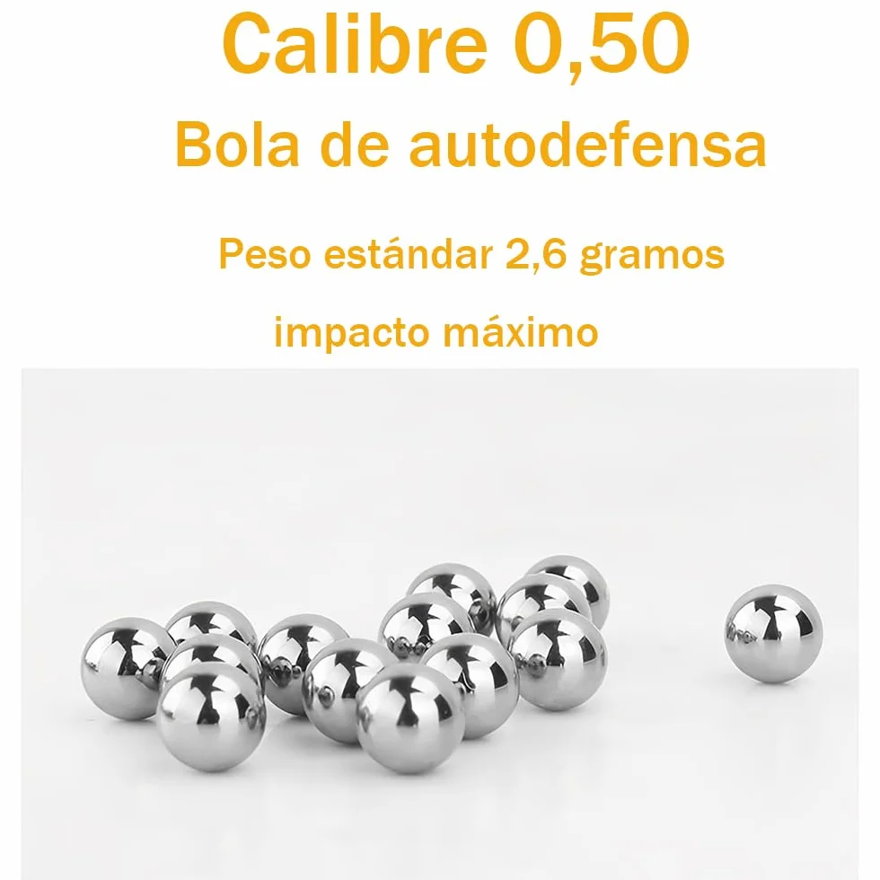 Bolas de Paintball .50 Cal Aluminio Sólido 2,6 Gramos para Umarex T4E TR50 HDR50 HDP50