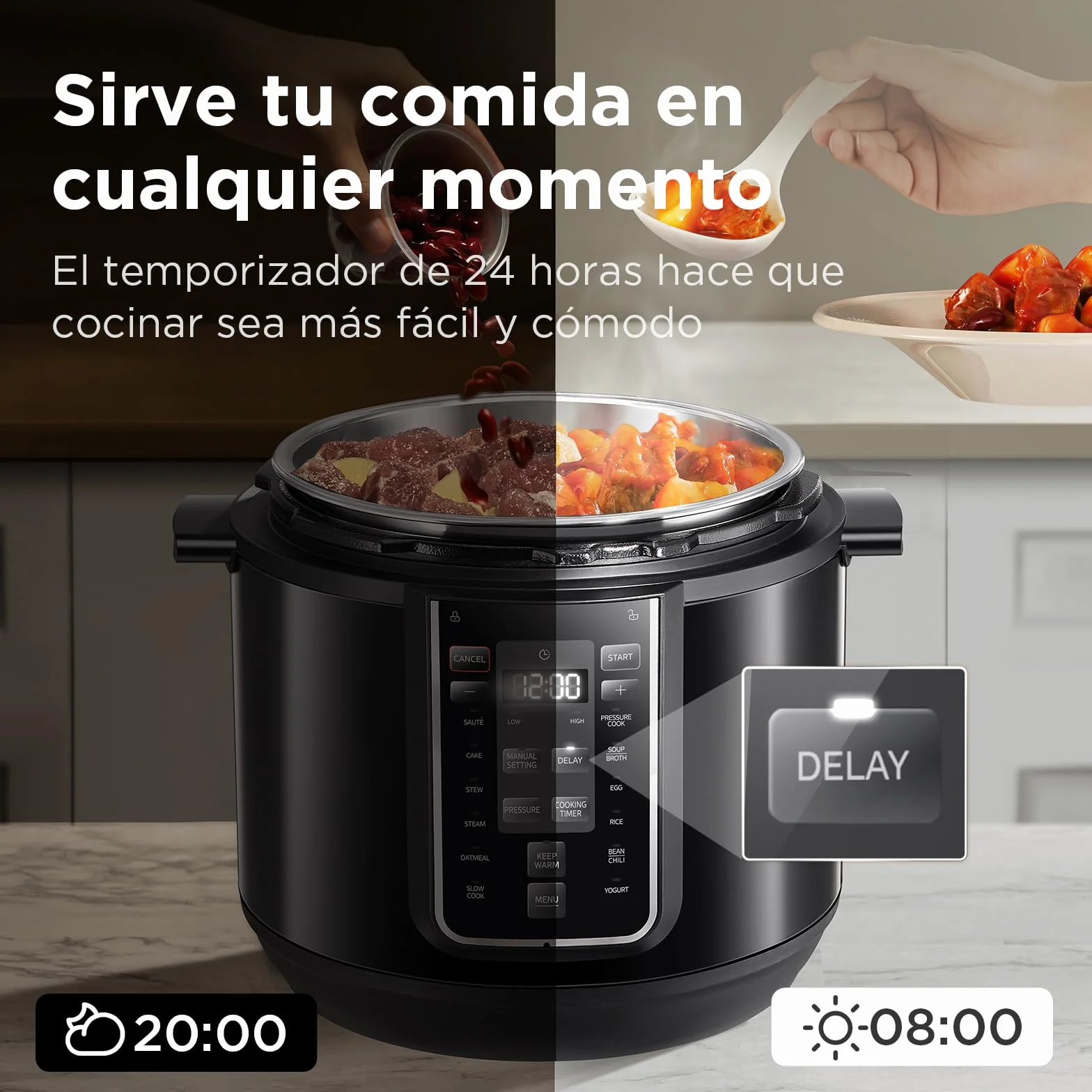 Midea Olla Rapida a Presión Eléctrica MY-CS8037WP