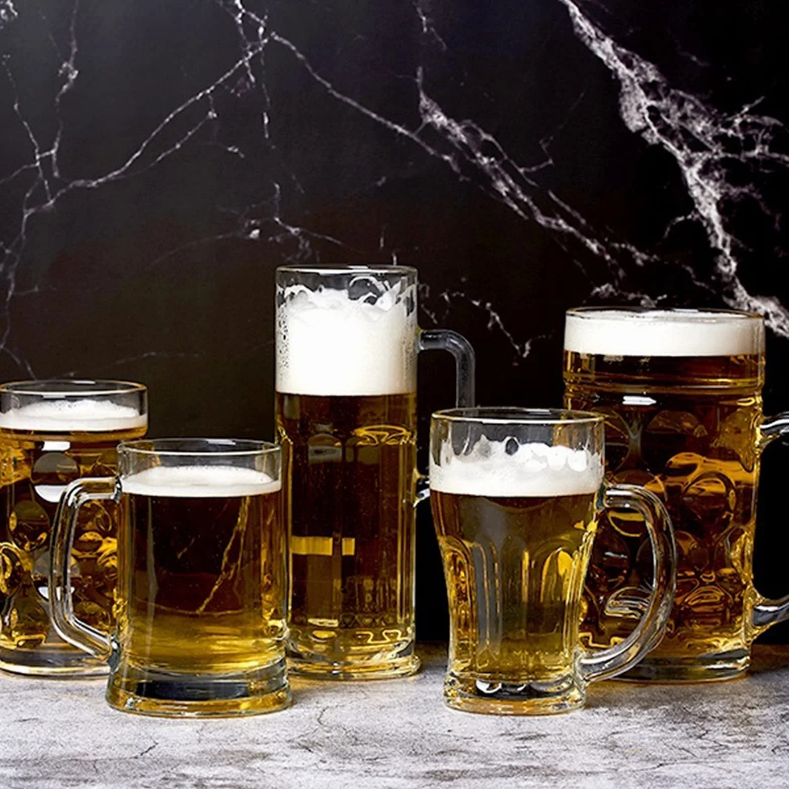Vaso de pinta personalizado, taza cerveza, vasos clásicos, fondos gruesos y asas, tazas for bares comedor familiares fiestas,Vasos de cerveza