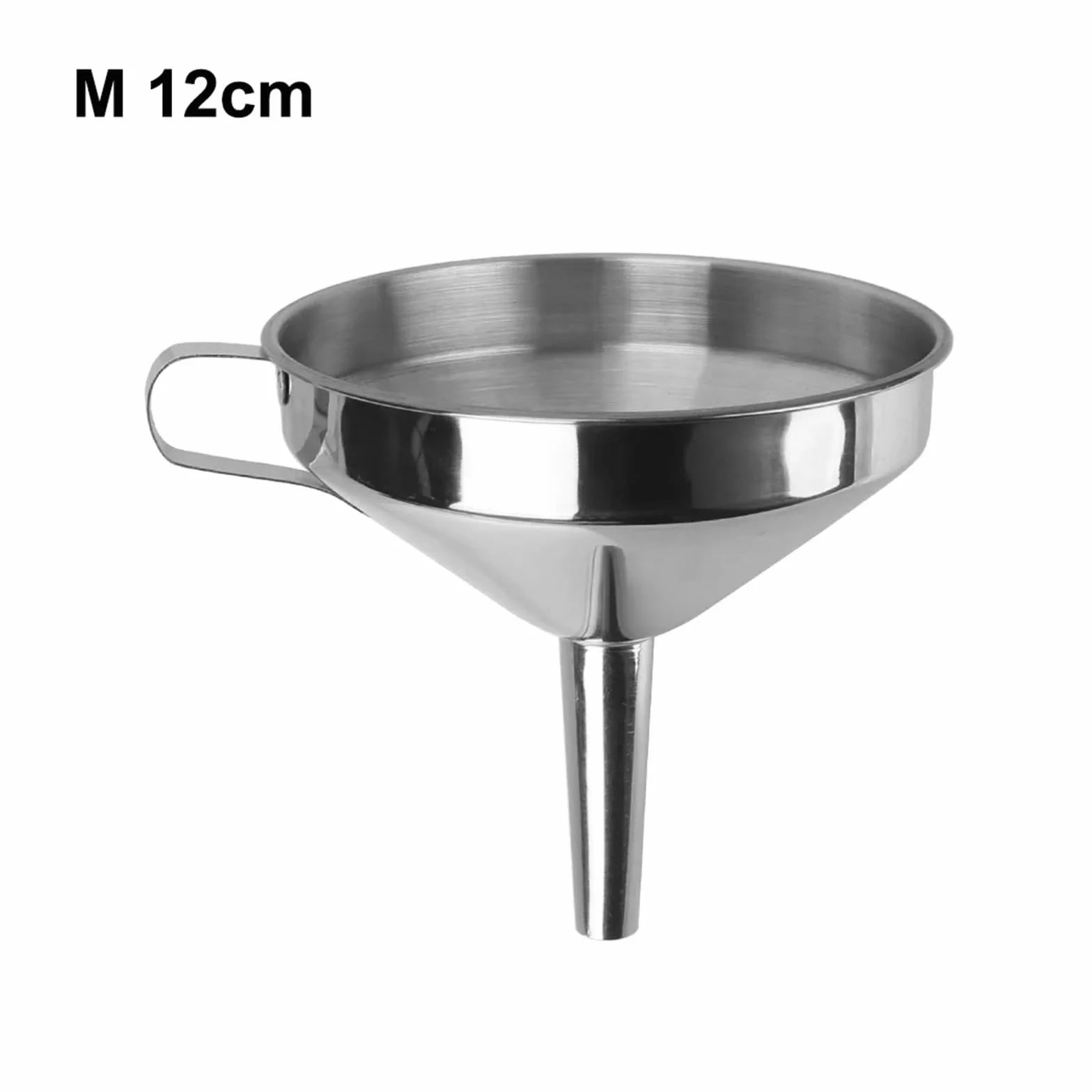 Embudos Embudo de Acero Inoxidable con Filtro Desmontable for enlatar Utensilios de Cocina, Embudo de Metal for Vino, Cerveza, Aceite y Frasco.(M18 x 2.5 50MM)