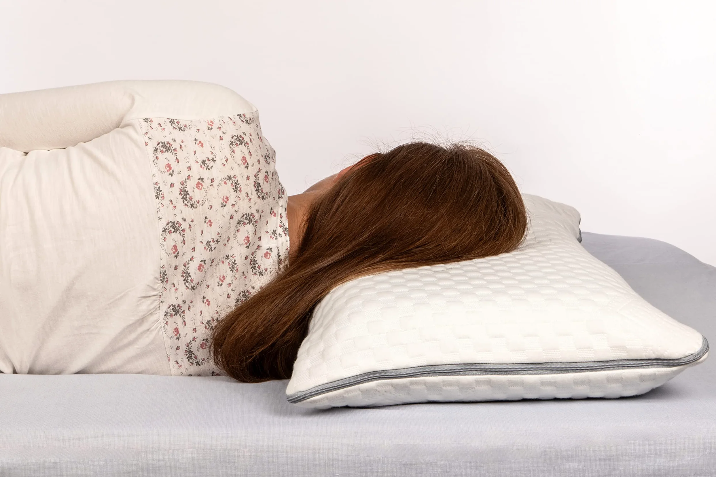 SEASONS - Almohada Viscoelástica Modelo Premium, 70 cm, Multitalla, Almohada Modular Personalizable, Tejido Strech, Doble Funda, Antiácaros y Antibacterias, Fabricado en España