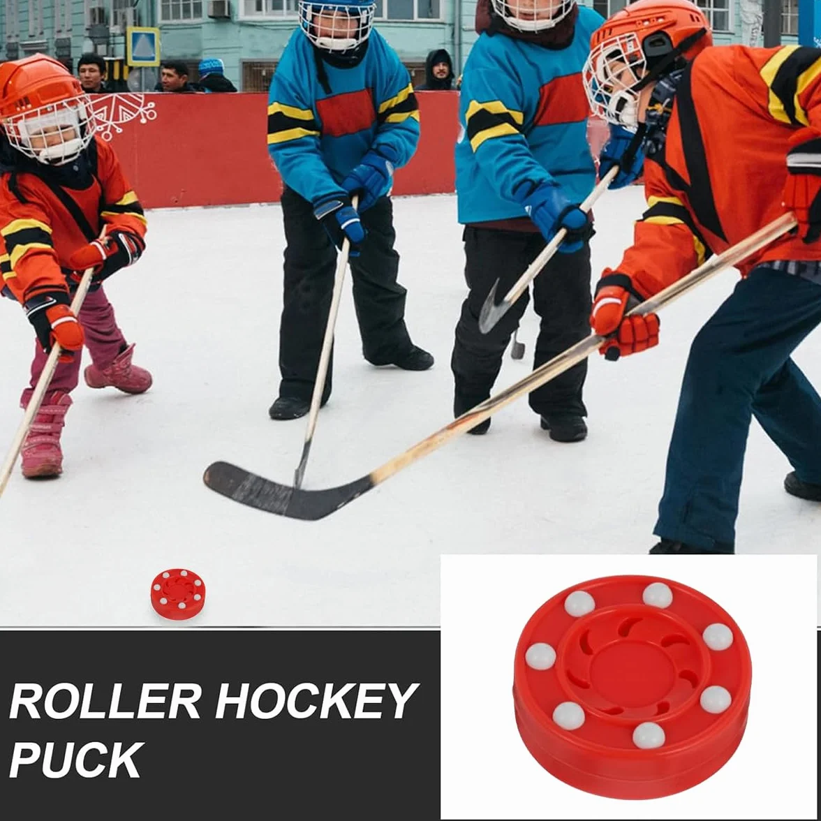 Kiuiom Puck De Hockey En Línea Para Suelo, Rojo