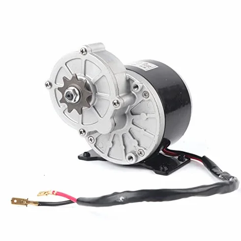 MY1025Z2 Motor Eléctrico Reducción Engranajes 12V 250W Piñón 9 Dientes 8.9:1 para Bicicleta Eléctrica Scooter