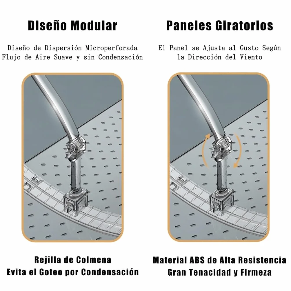 Deflector Aire Acondicionado, Deflector Split Ajustable, Difusor de Aire Anti Viento Directo para Hogar Oficina, Protege Bebés Ancianos Embarazadas, Transparente