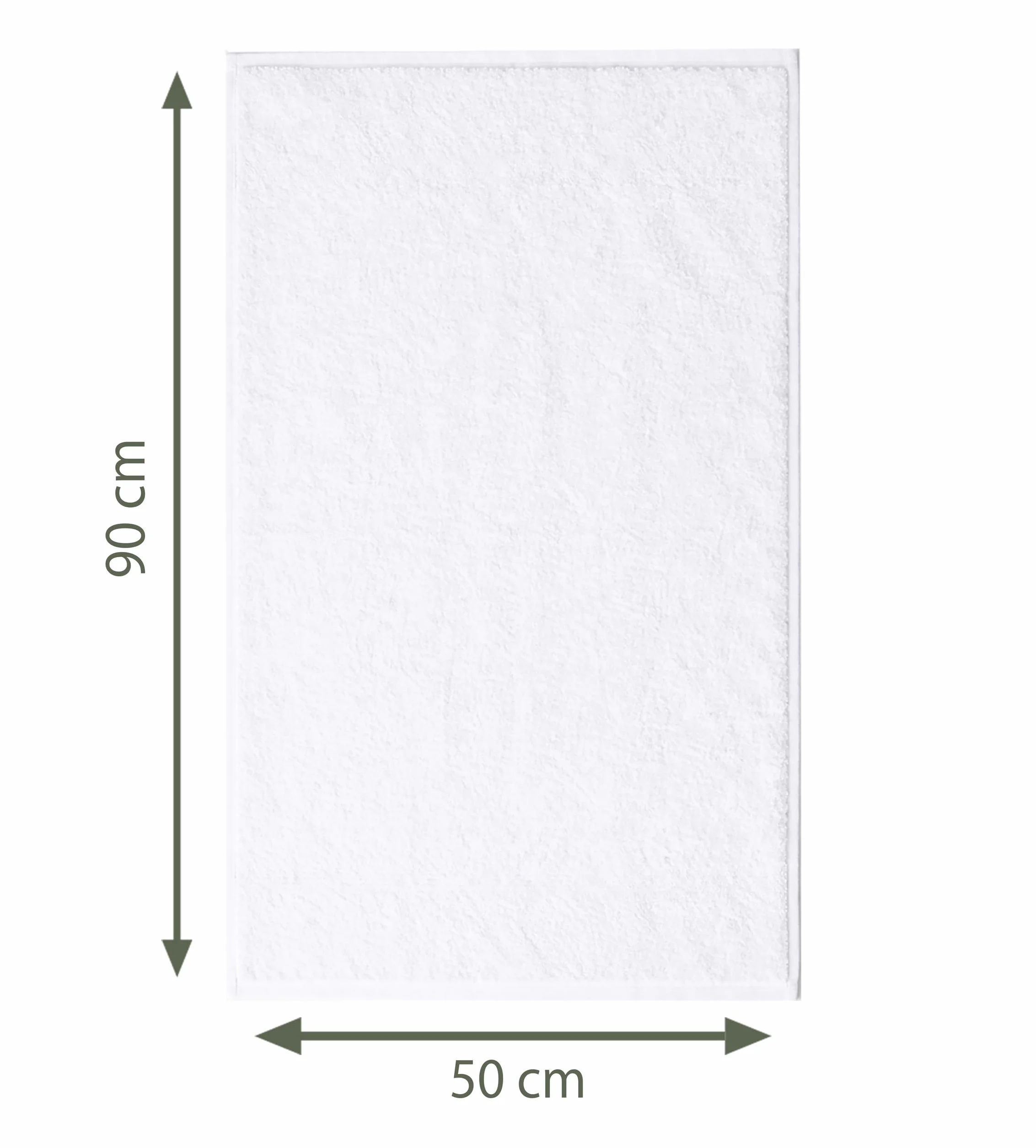Caramont Juego de 6 Toallas de Baño 50x90 cm – 100% Algodón, Ultra Suaves, Muy Absorbentes, Secado Rápido, Calidad Hotelera – Blanco – para Baño, Ducha, Gimnasio, Hotel y SPA