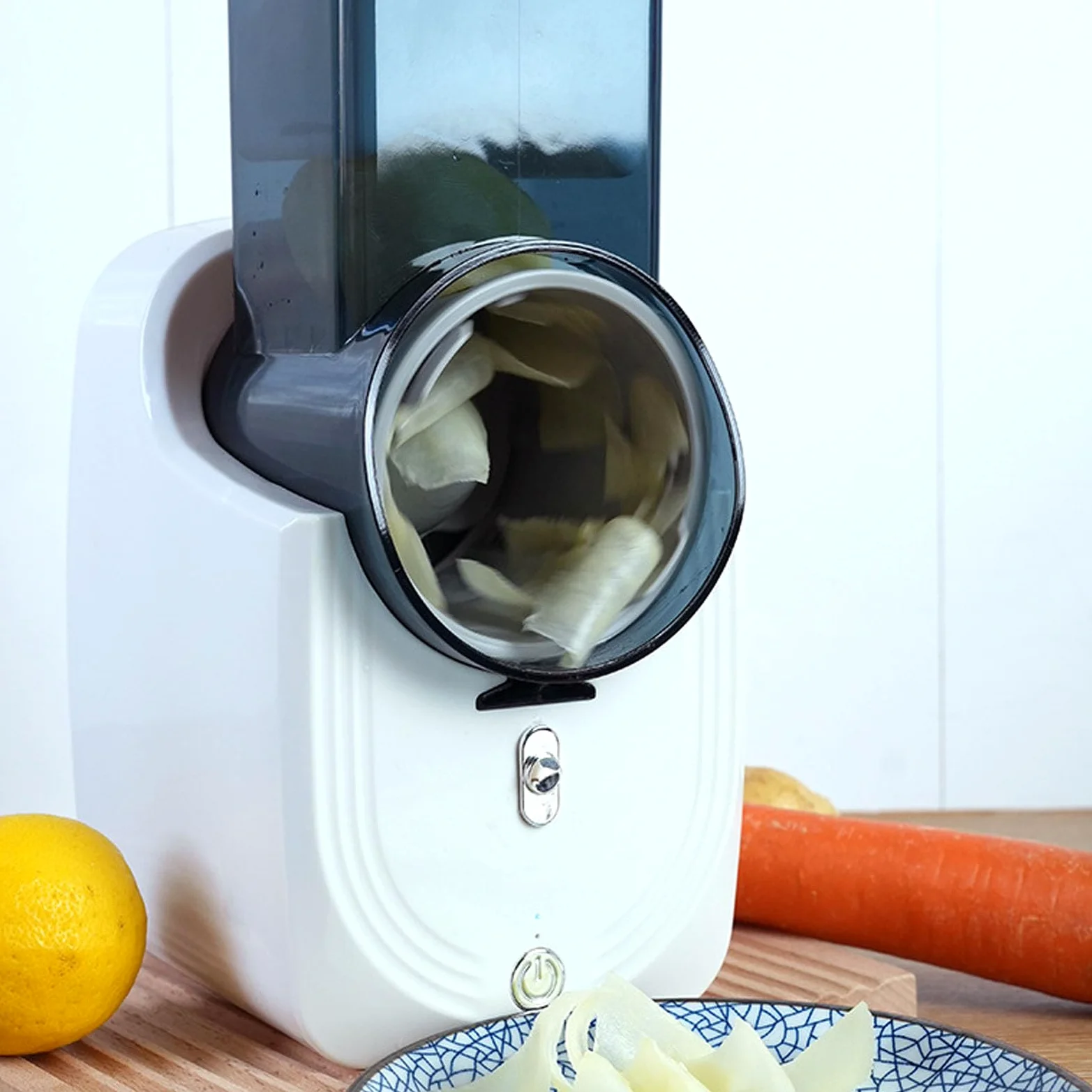 Rallador Eléctrico Esencial de Cocina Multifuncional Automático para Cocinar que Ahorra Tiempo