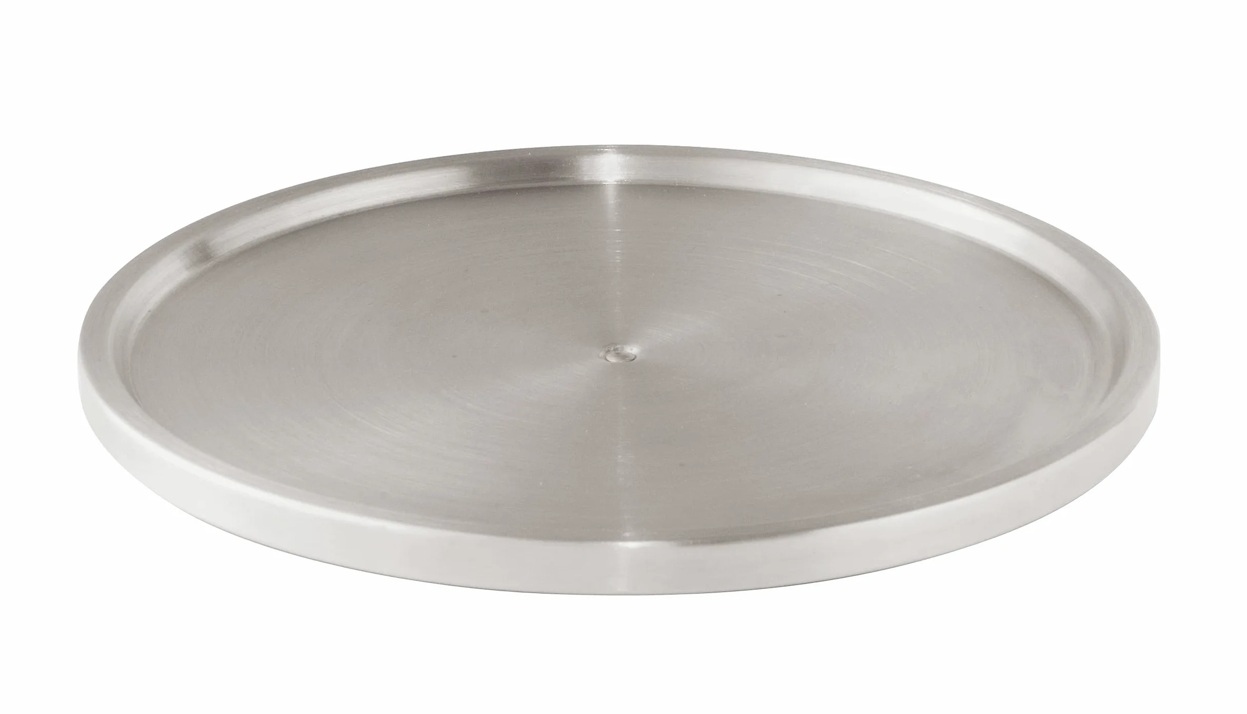 WENKO Portautensilios giratorio Uno acero inox - bandeja giratoria, Acero inoxidable, 26.5 x 1.5 x 26.5 cm, Plata mate