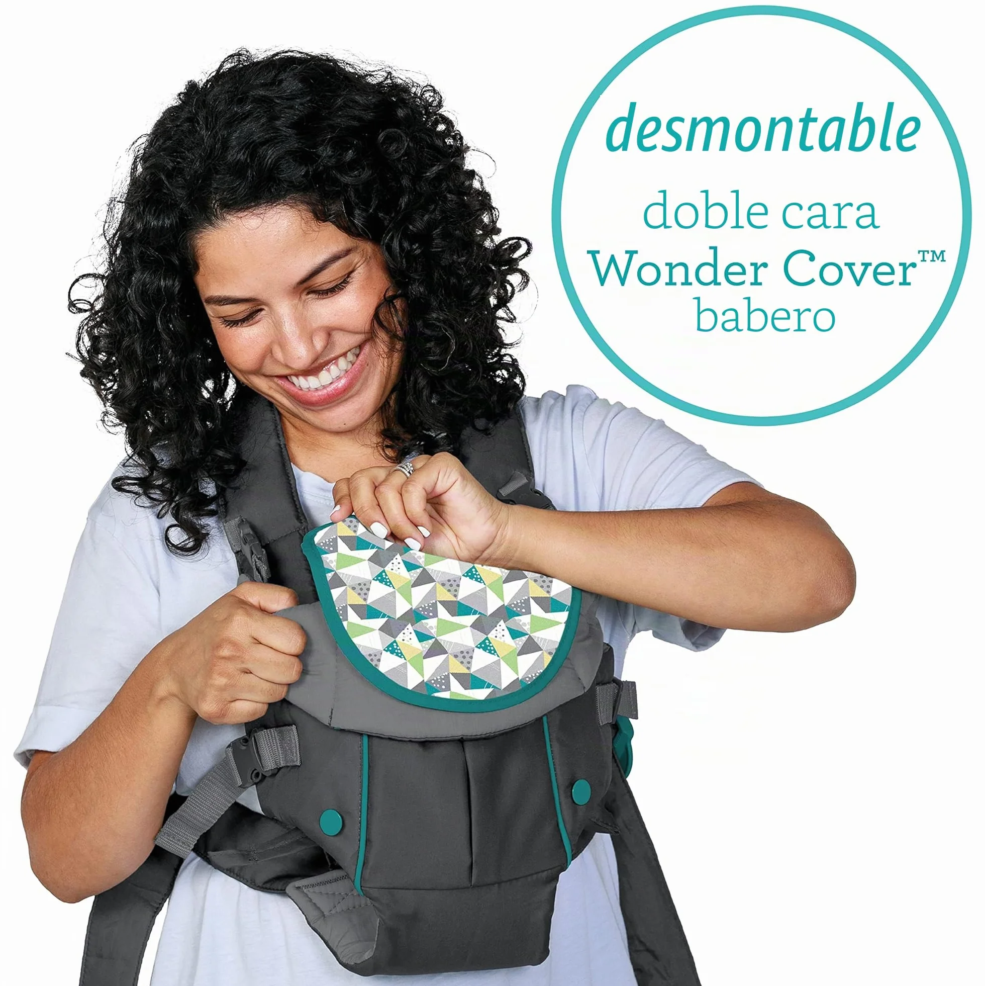 Infantino Swift Classic Mochila Portabebé 2-en-1, Gris, 3,18–11,79 kg