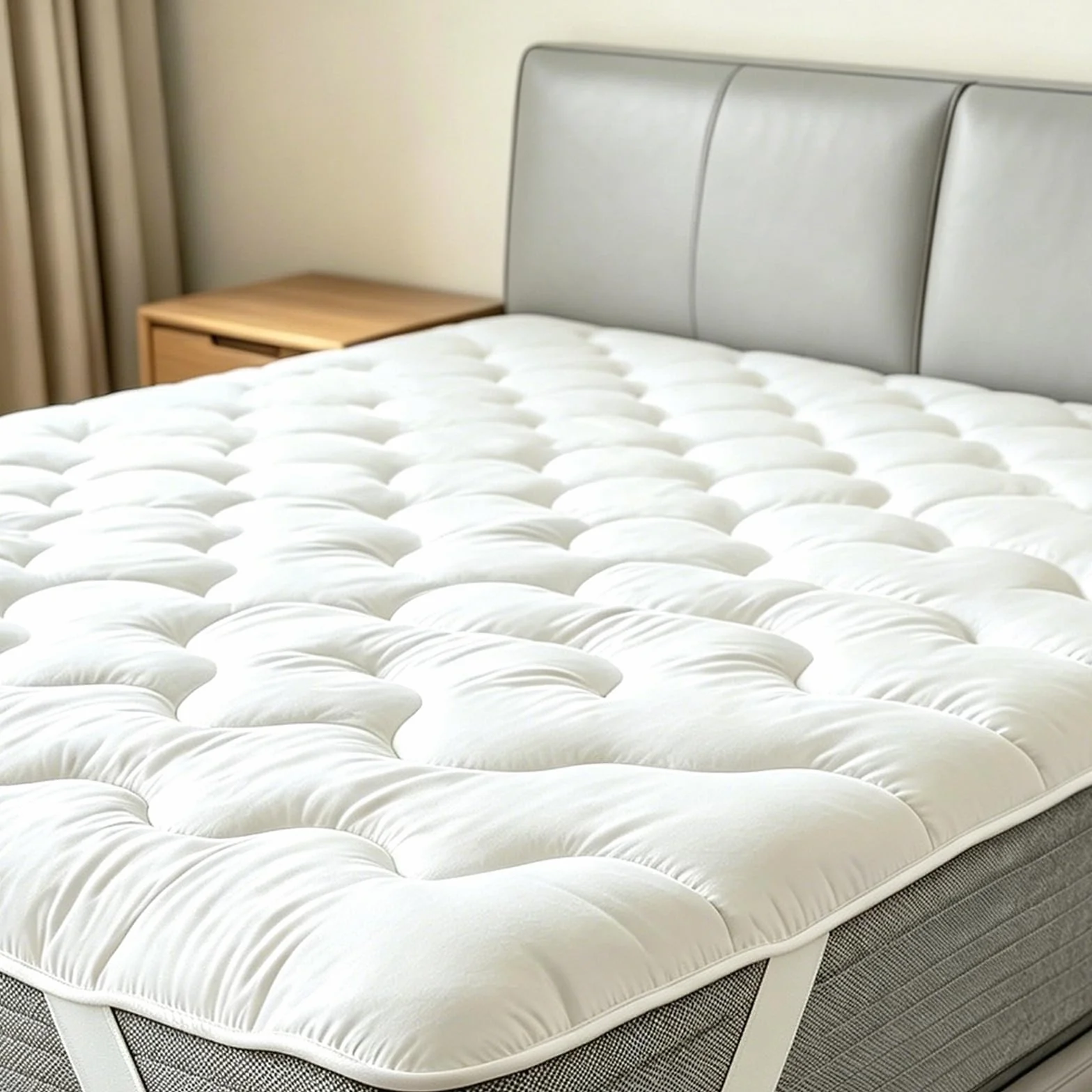 Mattress Topper 150x200 cm – Sobrecolchón de Microfibra Suave, Mejora el Confort y Alarga la Vida del Colchón, para Camas, Sofás Cama, Colchones Hinchables y Protección de Colchón, Altura 3 cm