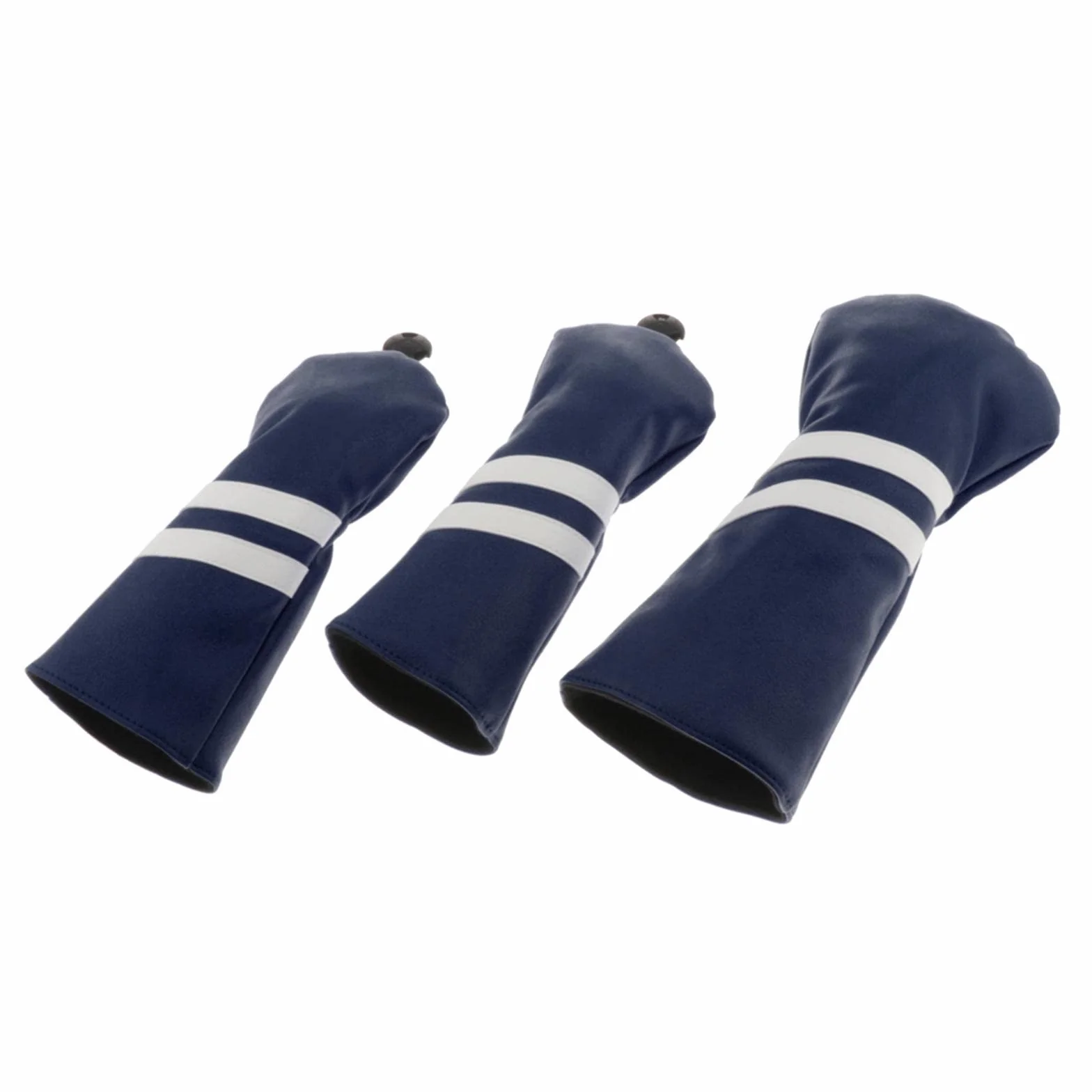 Juego de 3 Fundas Protectoras para Palo de Golf en Madera, Driver y Madera - Azul Real