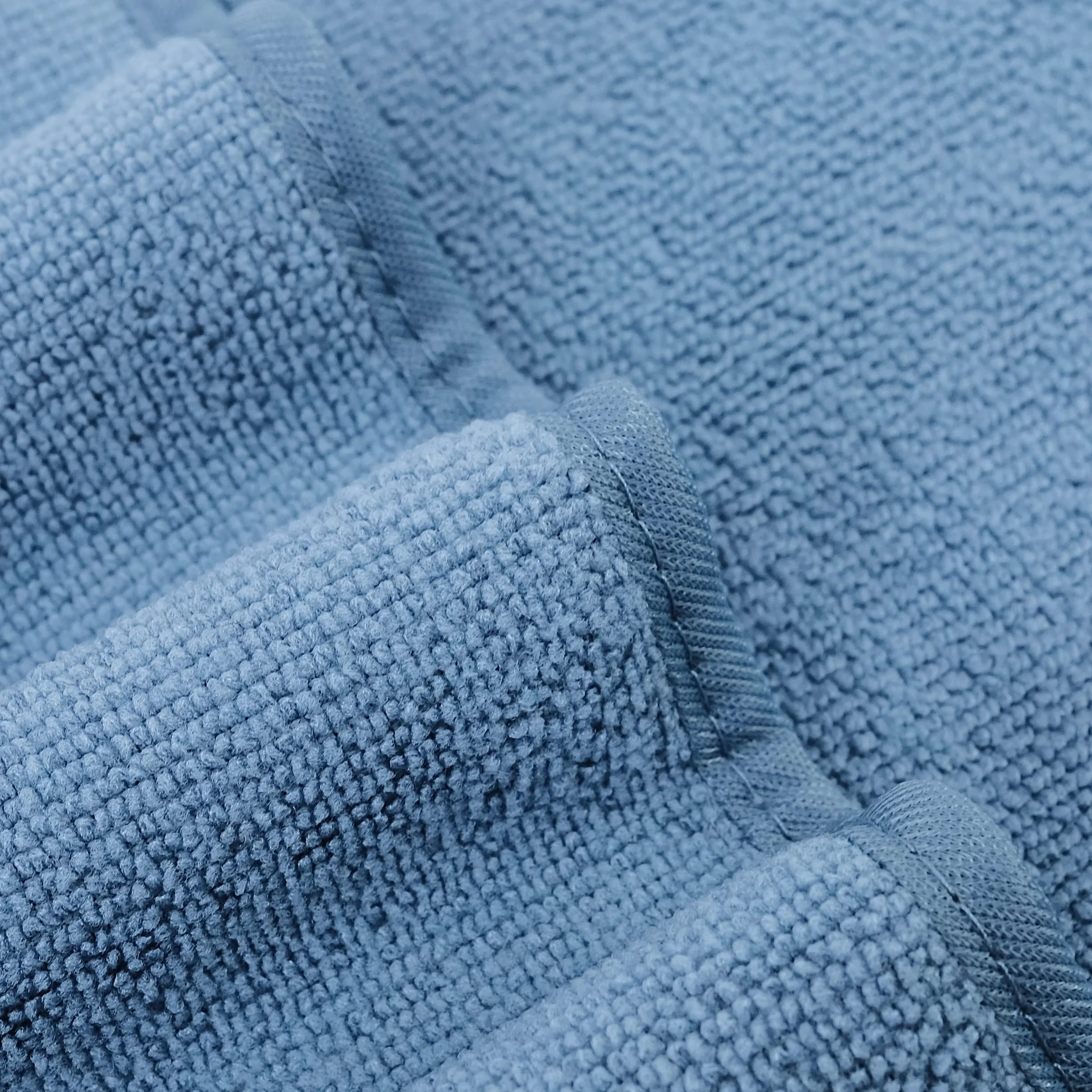 Polyte - Toalla de baño de Microfibra antipelusa - Secado rápido - Premium - 88,9 x 177,8 cm - Pack de 2 (Azul)