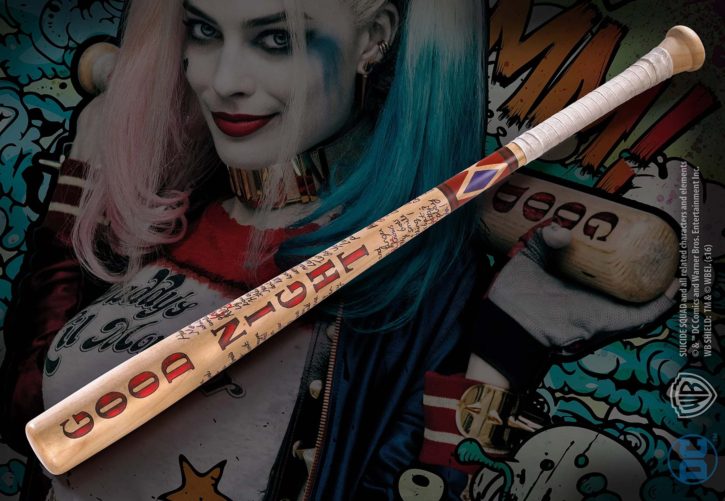 The Noble Collection Replica DC Escuadrón Suicida Bate Béisbol Harley Quinn 80 cm