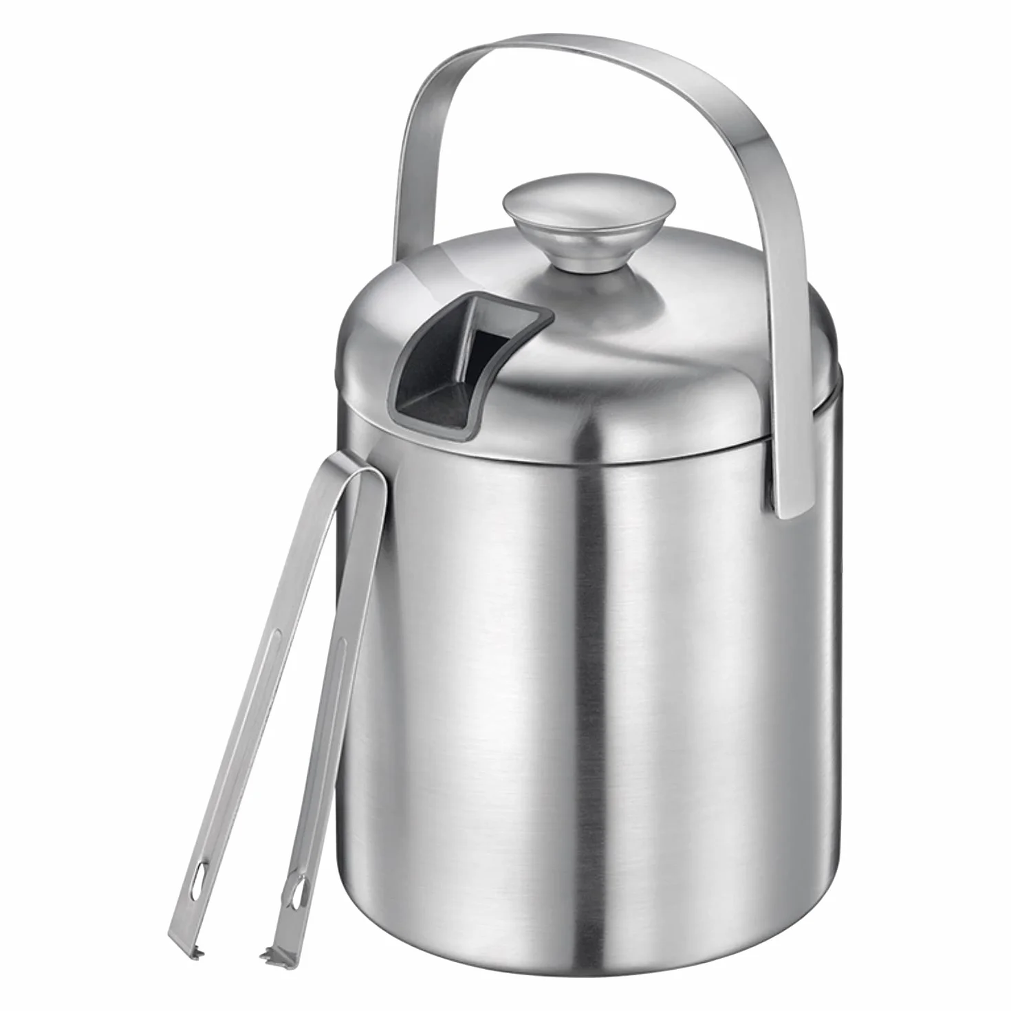 Cilio Freddo - Cubo de hielo doble pared con colador y pinza