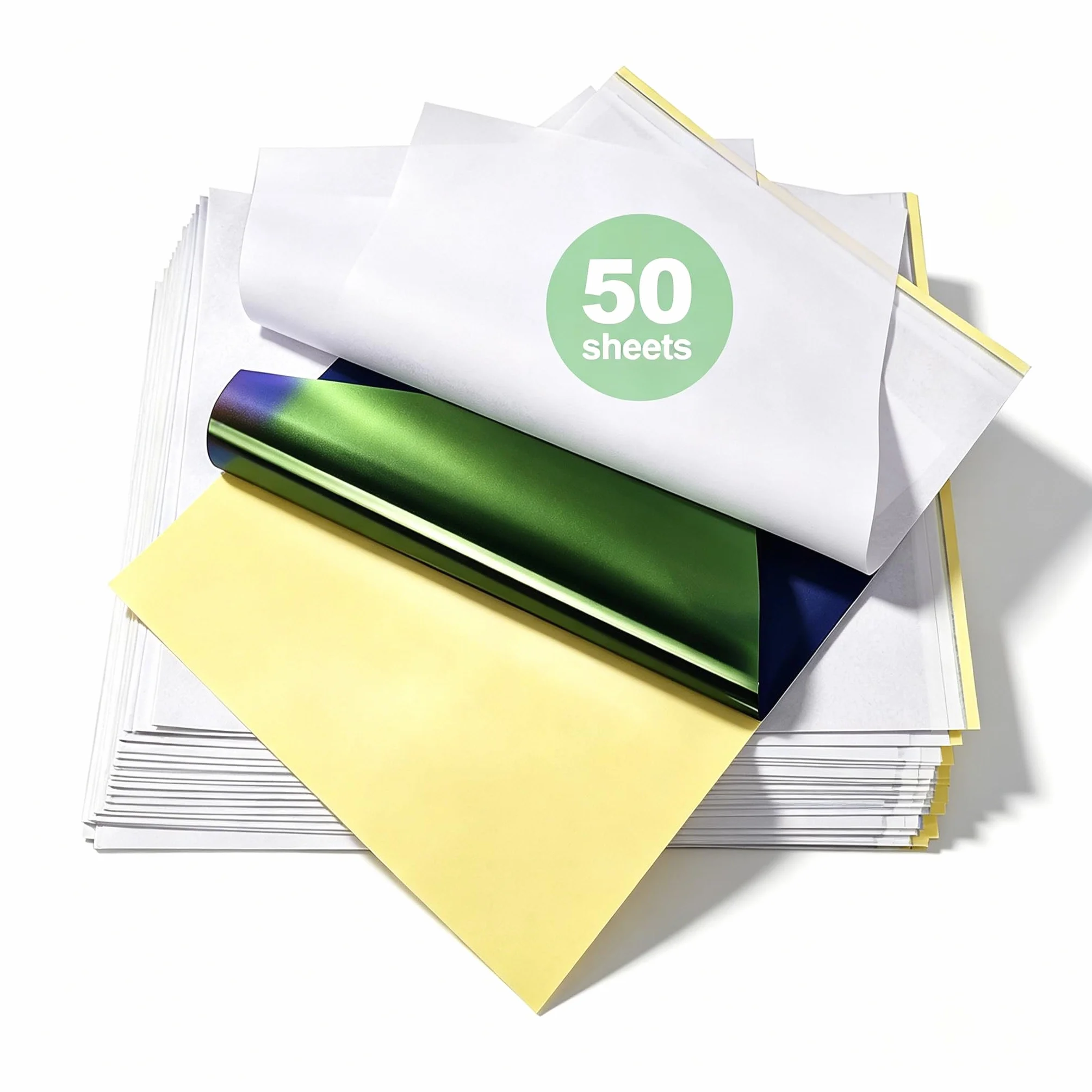 Rayyl 50 Hojas Papel Transfer Tattoo, A4 Papel Hectografico Tattoo Transfer Paper Accesorios de Tatuaje, Ideal para Impresora Tatuajes y Diseño DIY