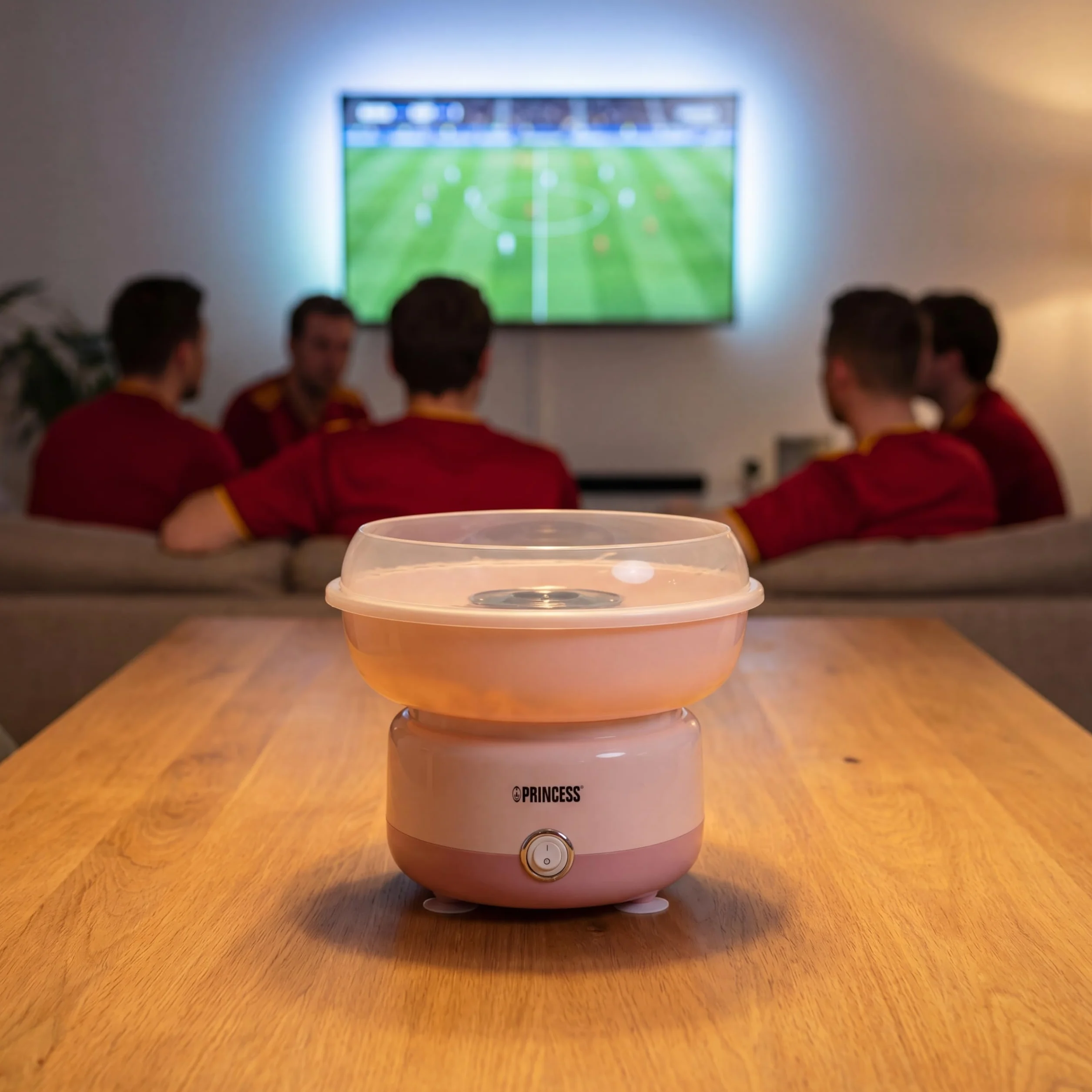 Princess Máquina de Algodón de Azúcar, 500W, Diseño Compacto, Piezas Aptas para Lavavajillas, Incluye Palitos y Cuchara Medidora, BPA-Free, Pies Antideslizantes, Fácil de Usar, 292990