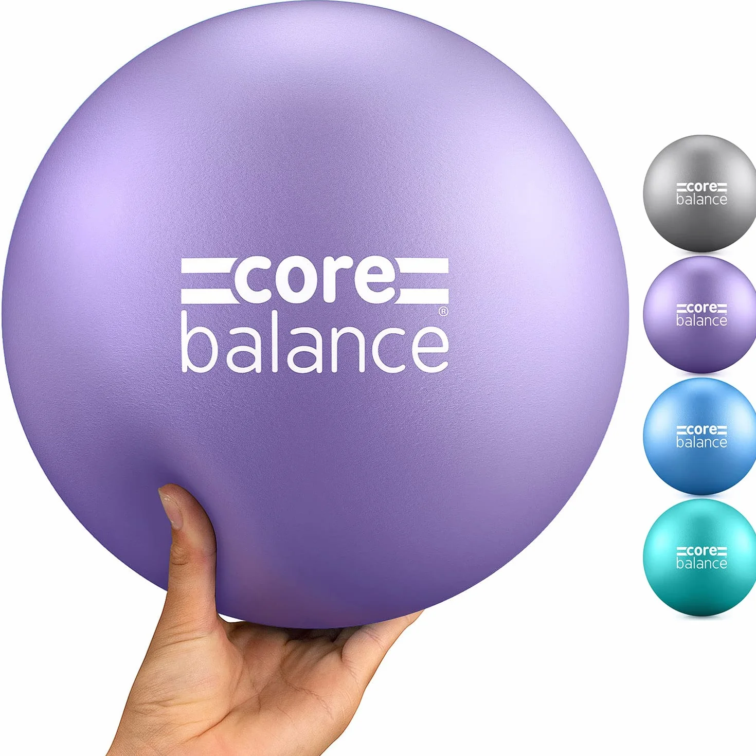 Core Balance Pelota de Pilates Pequeña Softball 23cm Antideslizante Anti Reventones PVC 200kg