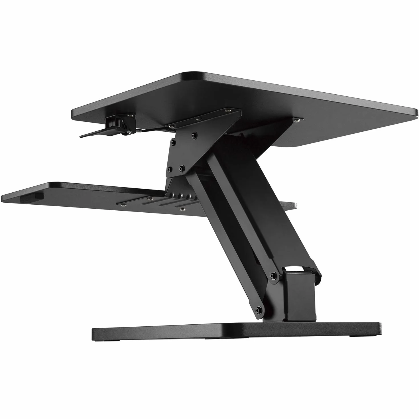Maclean MC882 Base para Teclado y Monitor / Ordenador Portátil con Ajuste de Altura, Negro