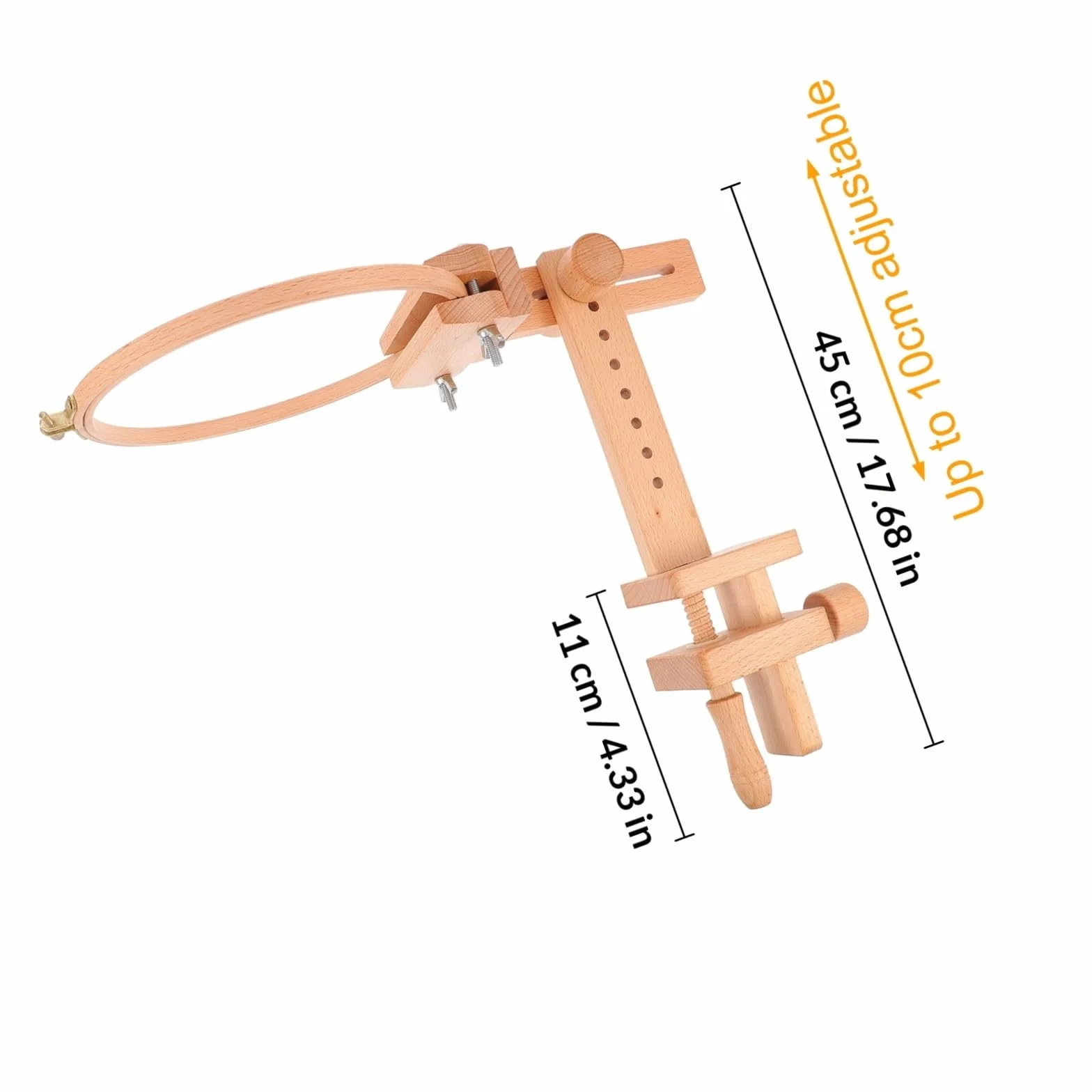 Healeved Bastidor de Bordado de Madera y Sencillo para Punto de Cruz Rotación 360 Adecuado para Manualidades