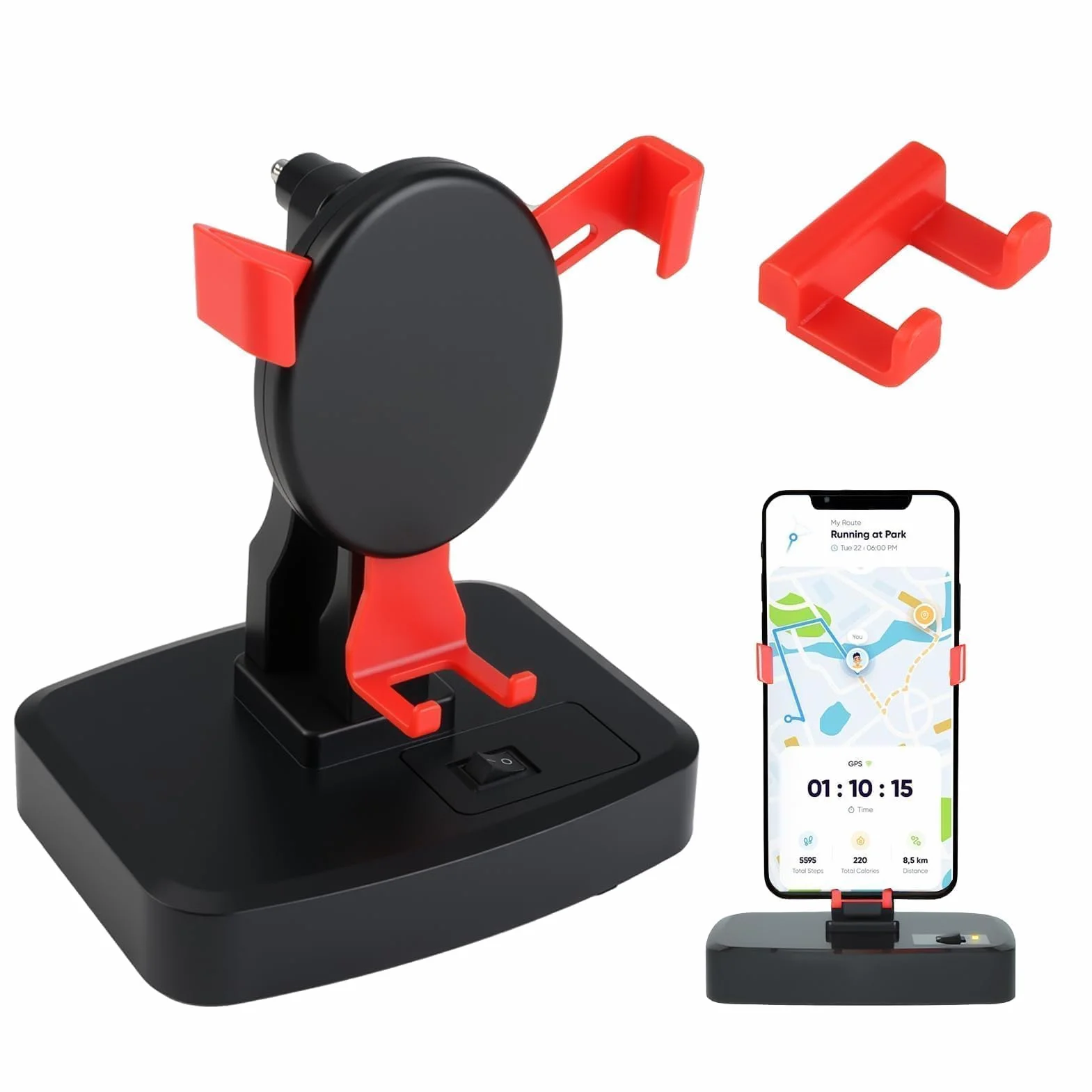 Podómetro Automático para WeWard Go Plus Contador de Pasos Giratorios Izquierda y Derecha