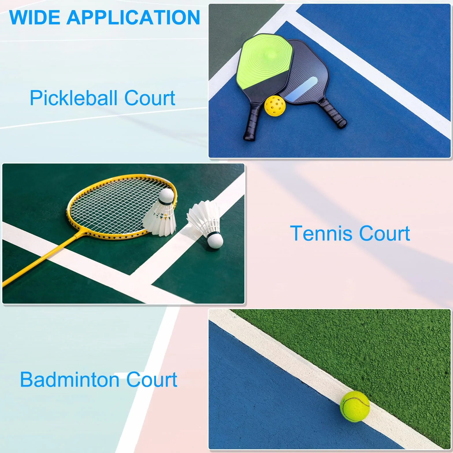 PATIKIL Cinta de Pista de Pickleball 2 Pulgadas x 236 pies, Kit de Marcado para Pistas de Pickleball, Tenis, Voleibol y Bádminton, Verde Oscuro