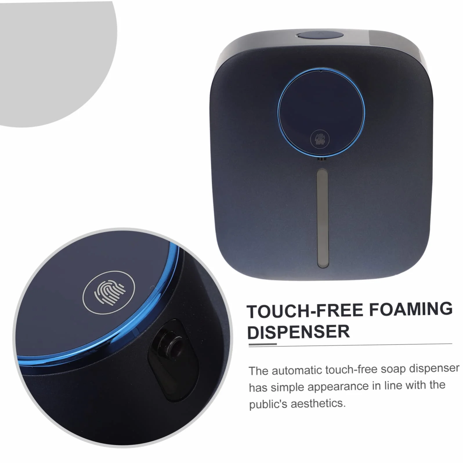 Dispensador Automático de Espuma sin Contacto X101 de Pared Abs | Recargable Usb, Depósito 320ml y Batería 1500 Mah, Cantidad Ajustable, para Baños y Aseos