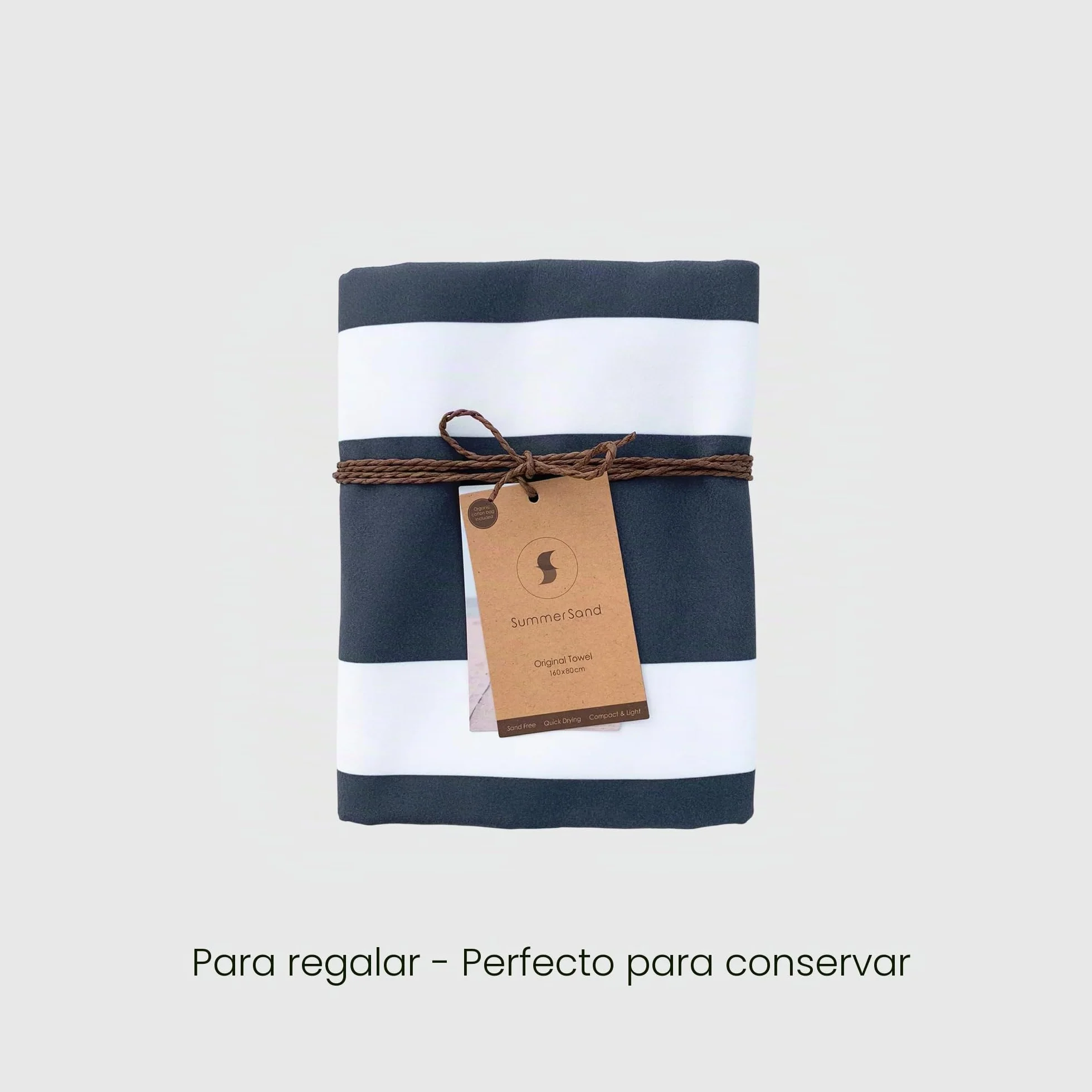 SummerSand Toalla de Playa Grande de Microfibra - De Secado Rápido y Sin Arena - Ideal como Toalla de Baño, Toalla de Viaje y Toalla de Sauna - Bolsa de Viaje Incluida – (160x80cm - Azul)