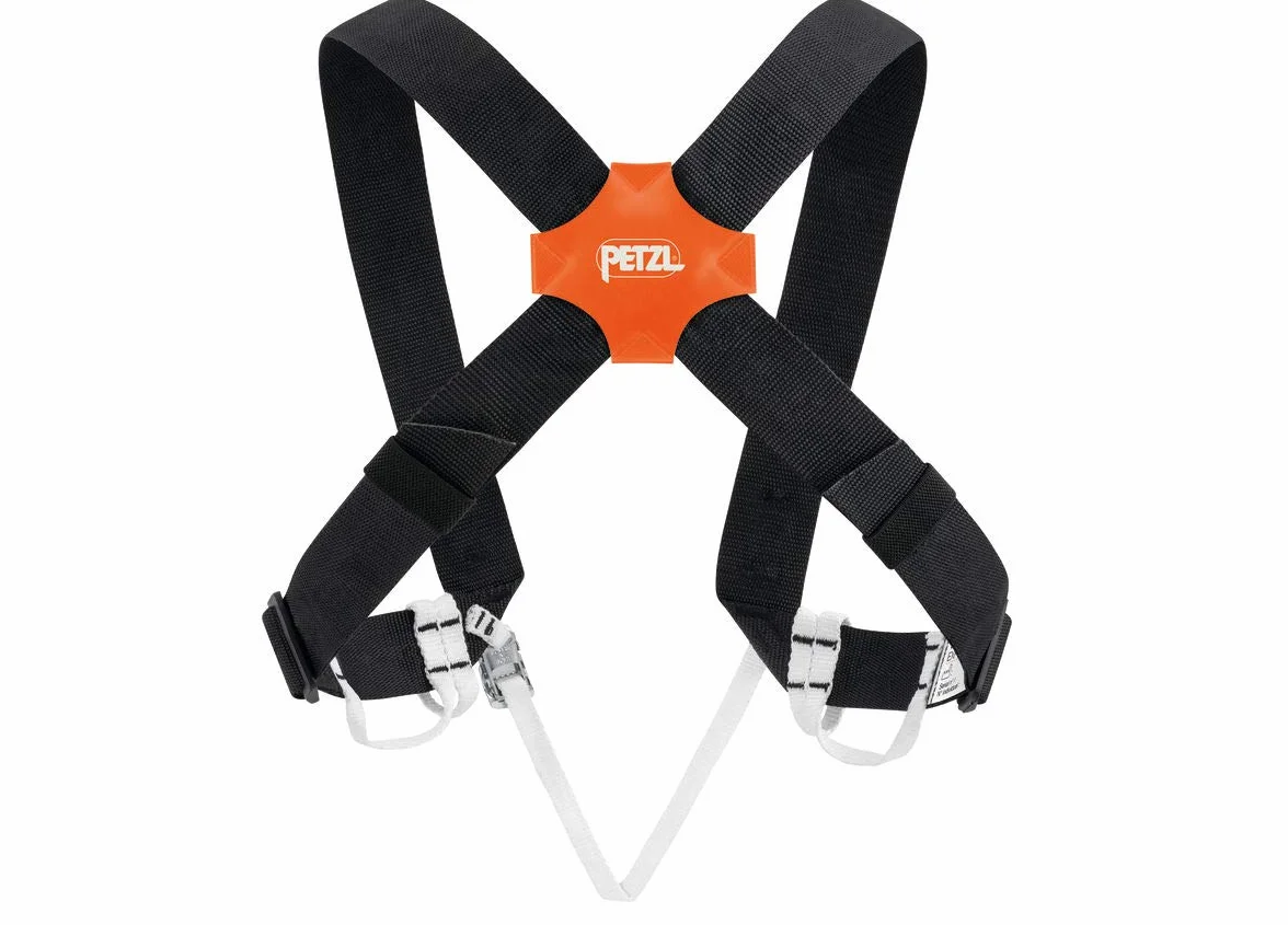 PETZL Explo Tirantes posicionamiento Croll Negro Naranja