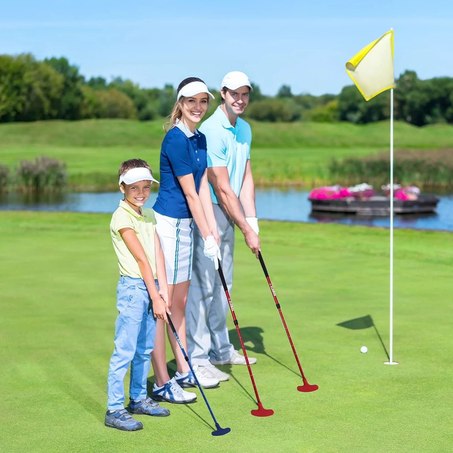 Yamato Putter de Golf para Hombres y Niños, Bidireccional, Diestros e Izquierdos, 1 Unidad