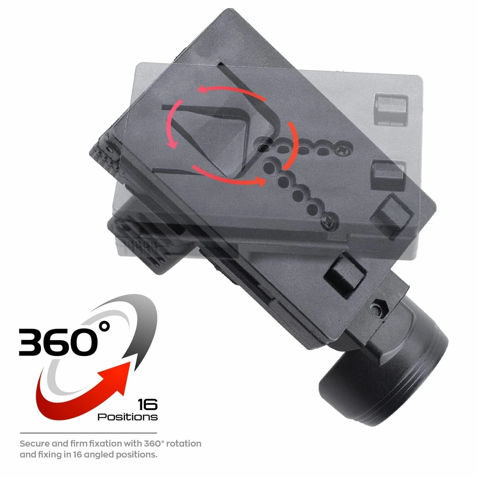 NURCIX Funda de Spray de Pimienta MK4 con Bloqueo de Seguridad, Soporte de Polímero OC para Botes MK3 MK4 MK6