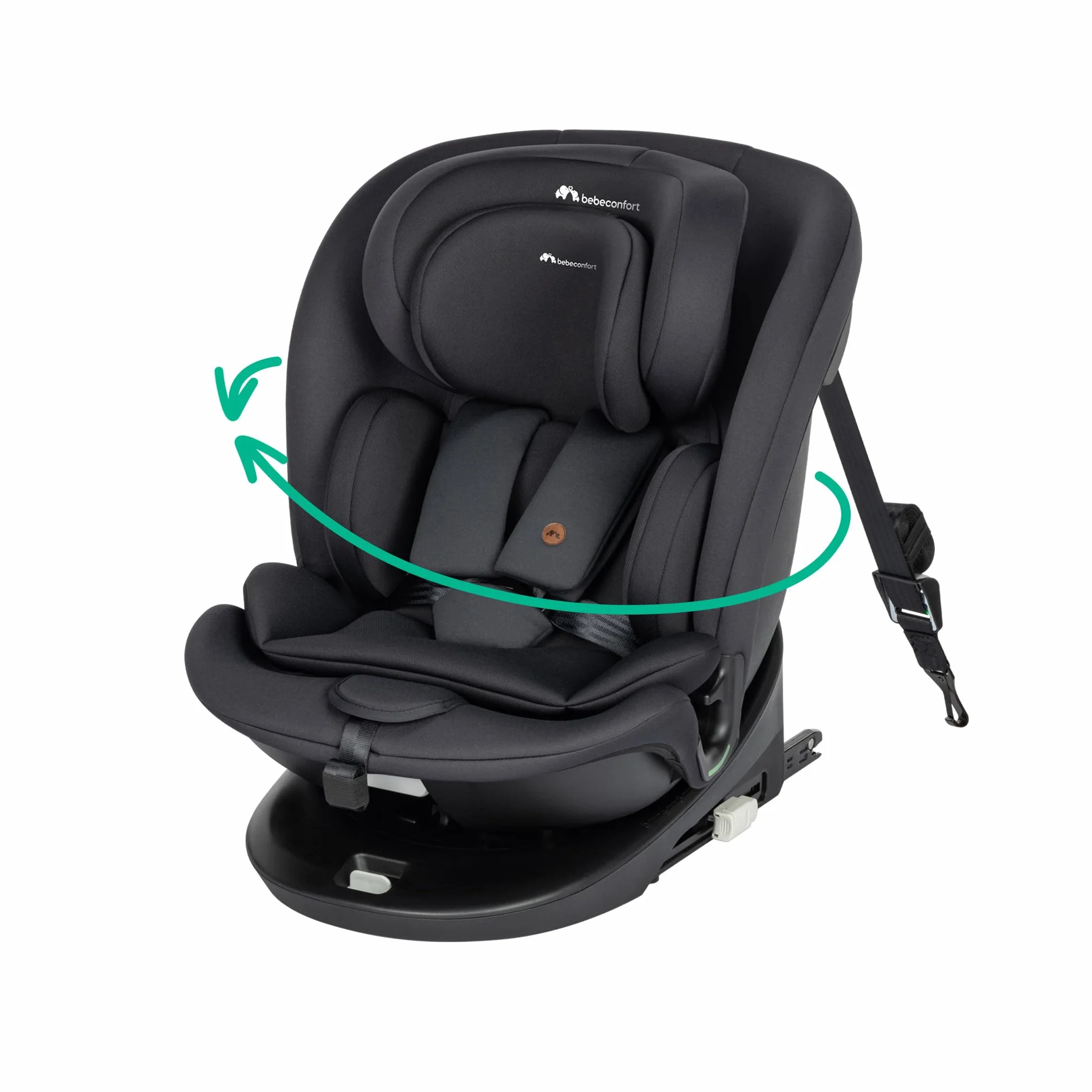 Bebeconfort RevolveFix 360 i-Size Silla Coche 360 0-12 Años 40-150 cm ISOFIX Giro 360 Full Black