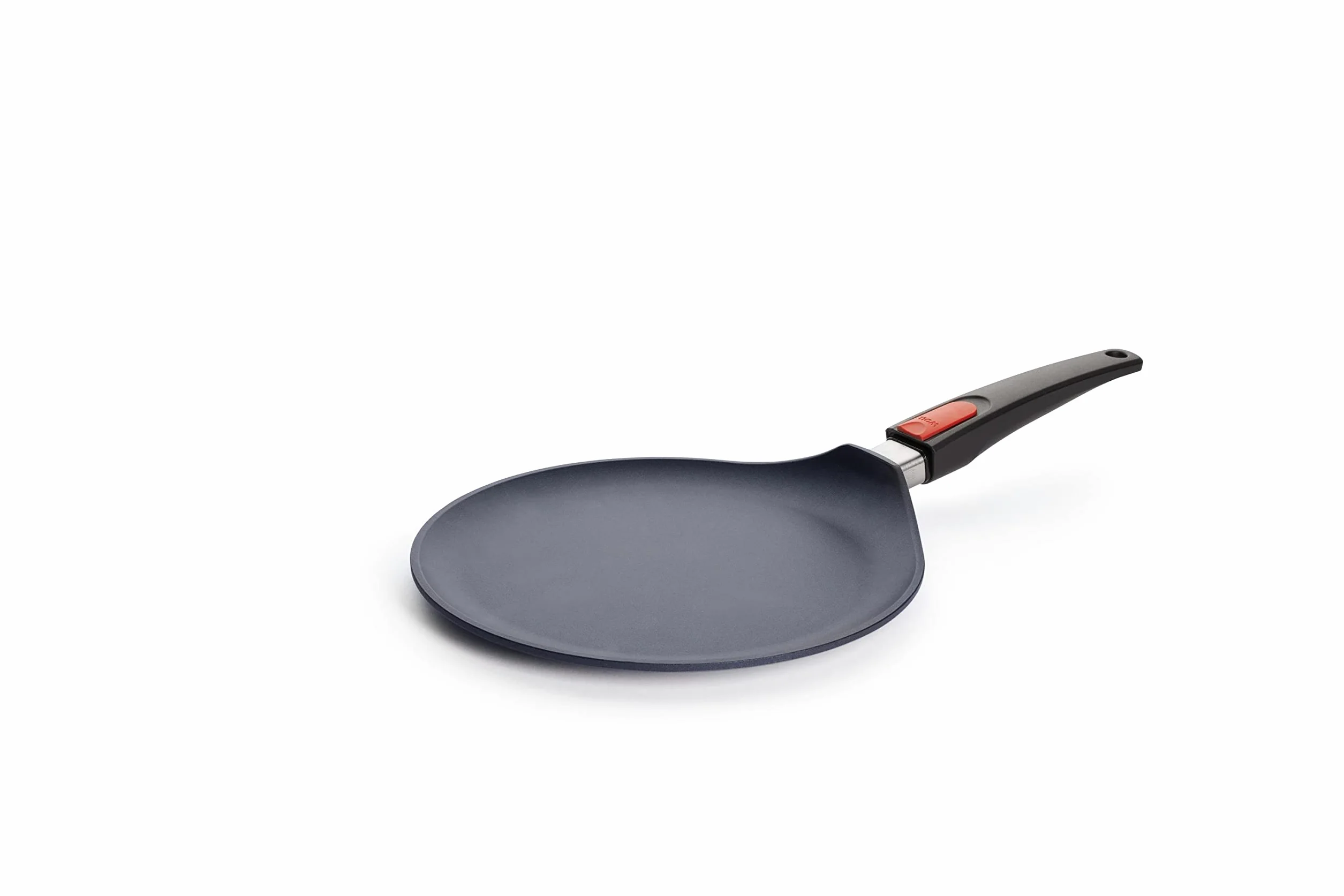 Woll Diamond Lite - Sartén para Crepes (inductiva, diámetro de 26 cm, con Mango extraíble, Apta para Todo Tipo de cocinas, Aluminio Fundido, Revestimiento Antiadherente, Apta para Horno, Antracita