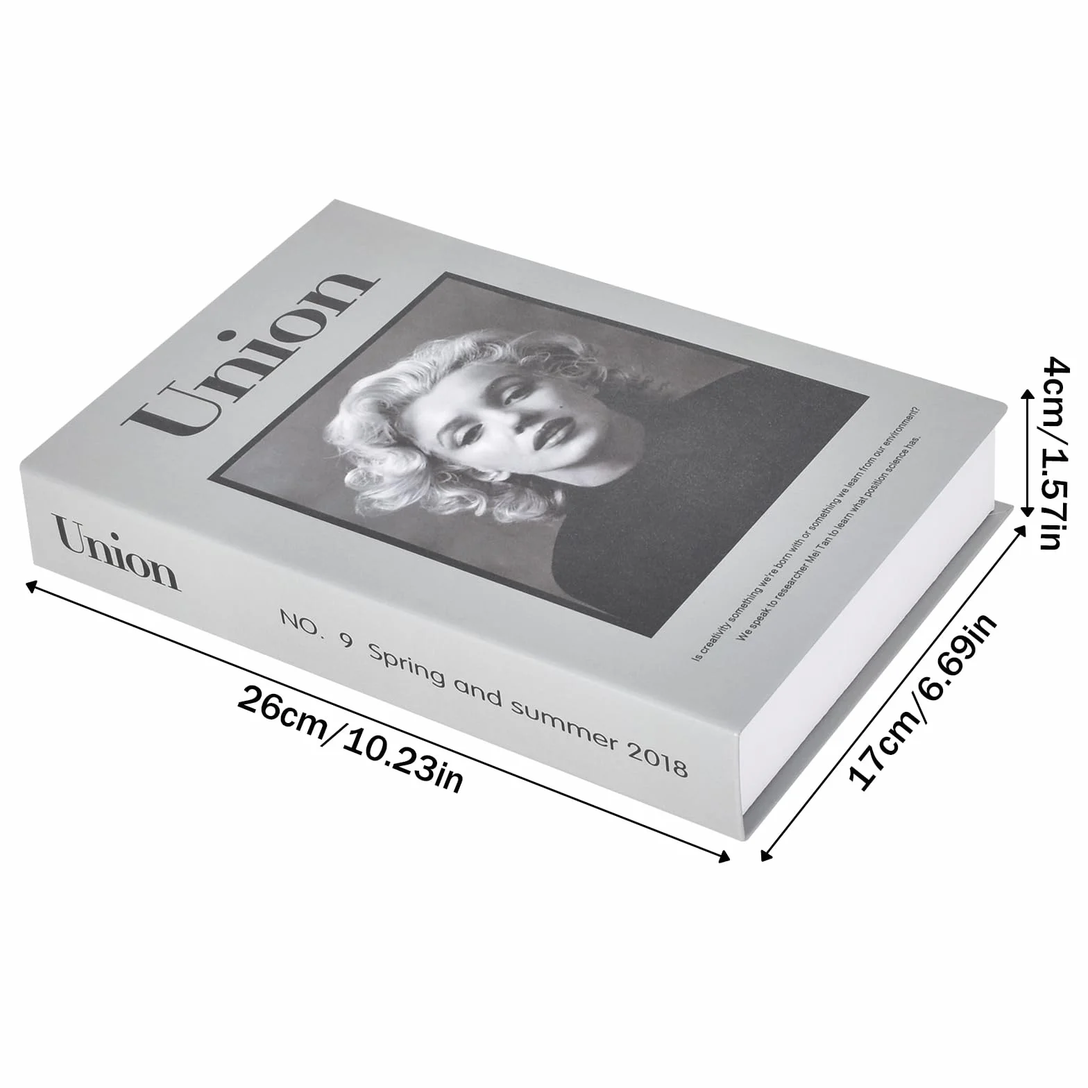 4Piezas Modernos Libros Falsos,Libros Decorativos para del Hogar,Libros De Exhibición Falsos,Libro Decorativo de Moda,para Decoración De Estantería De Mesa De Centro del Hogar,Oficina, Bar (Style A)