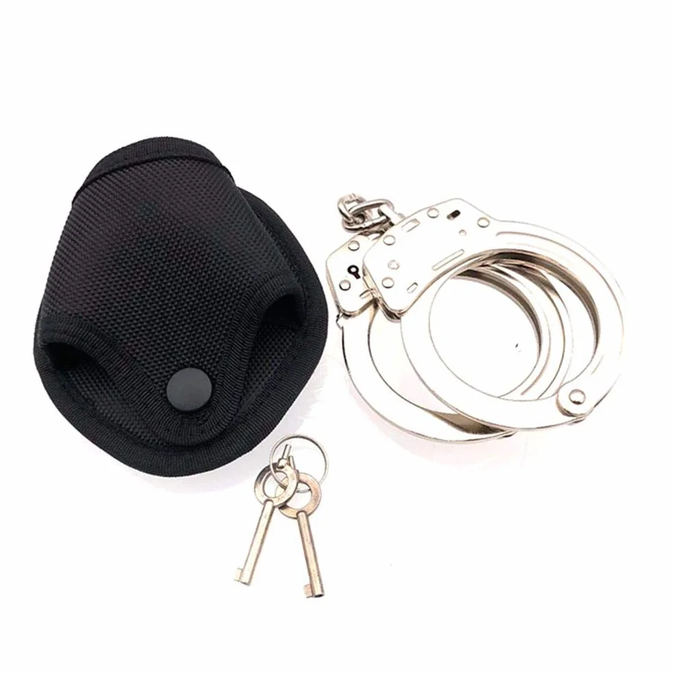 Nylon Funda para Esposas con Cinturón Tapa Abierta Bolsa para Cadena y Bisagras