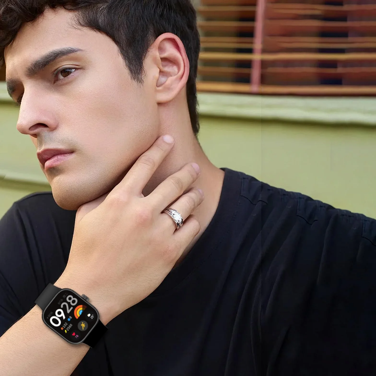 Silicona Correa Compatible para Xiaomi Redmi Watch 4/5/6/6 NFC Smart Band 8 Pro/9 Pro/10 Pro Pulsera Deportiva