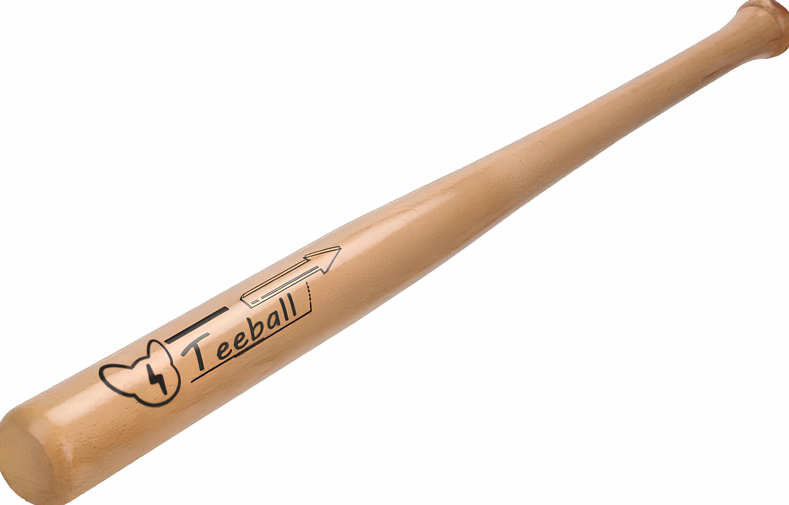 Bate de Béisbol de Madera Maciza 75cm, Resistente, Seguro, para Entrenamiento y Juego al Aire Libre