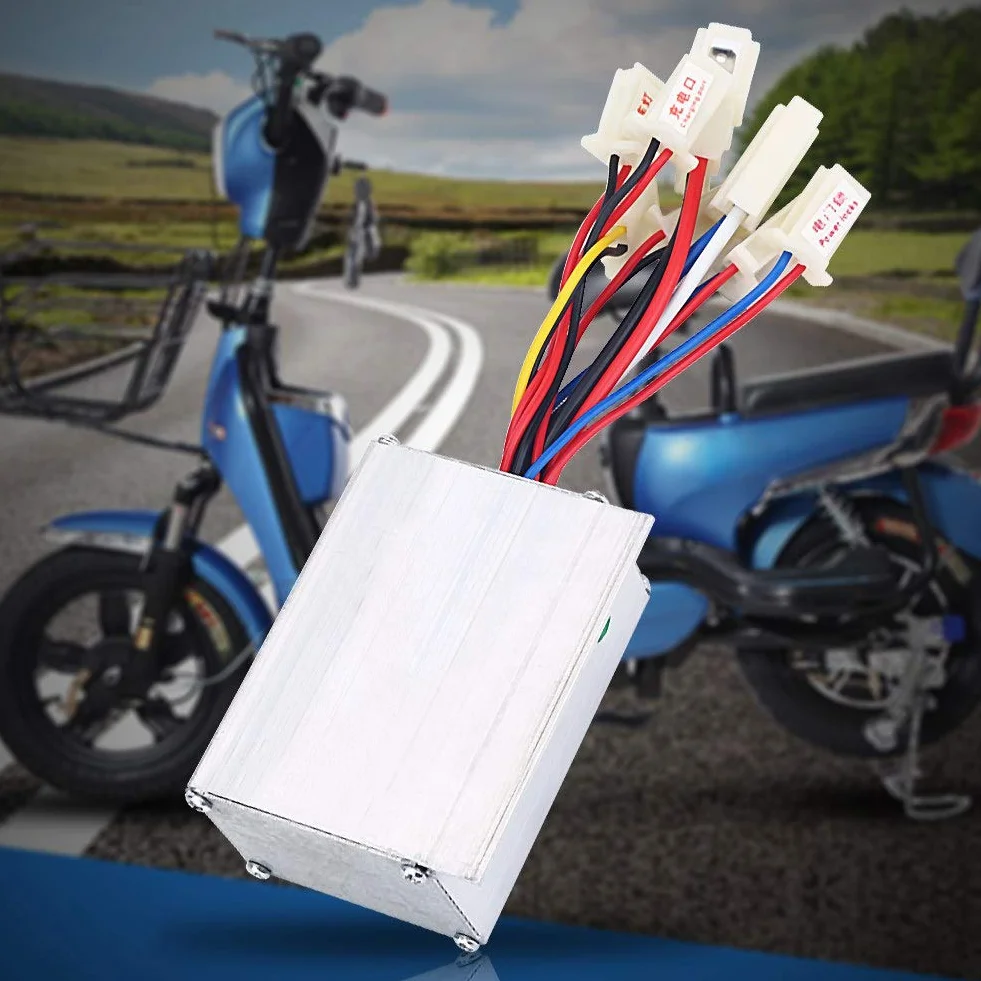 Akozon Controlador de motor cepillado 24V 250W Scooter bicicleta eléctrica