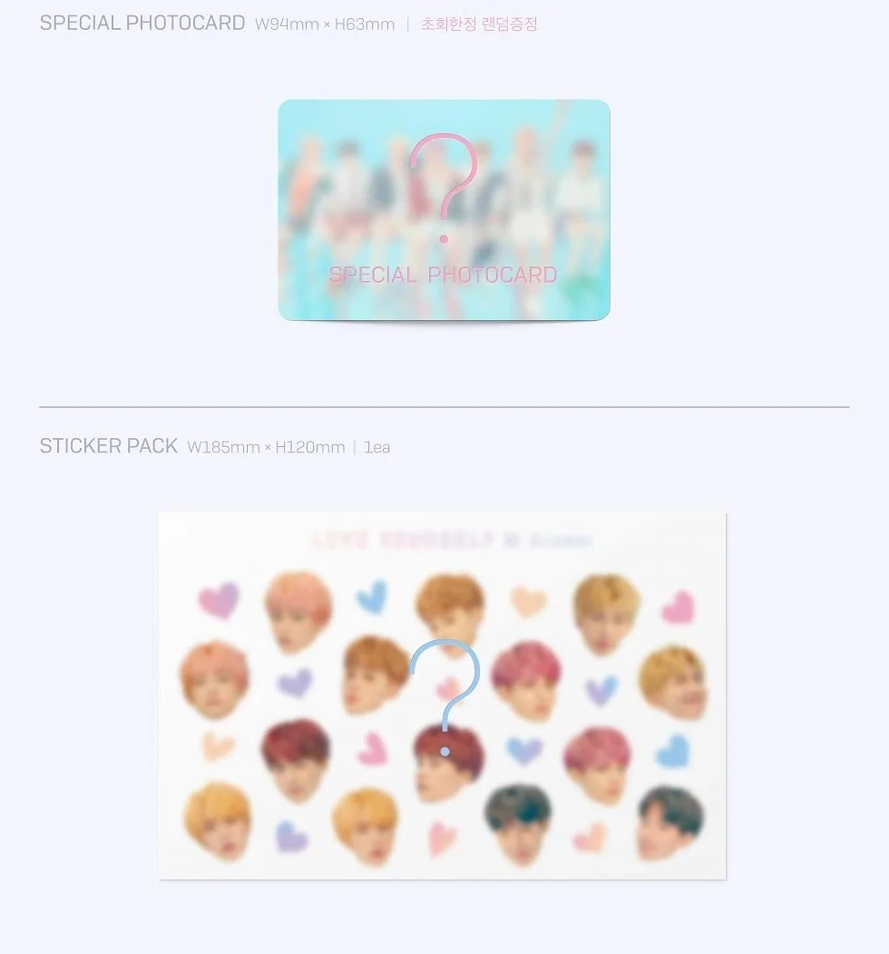 Bts BigHit Love Yourself Respuesta [aleatoria Ver.] 2Cd+Photobook+Mini+libro+Photocard Sticker Pack+Poster+plegado regalo libre (G)