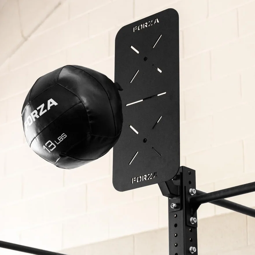 FORZA Objetivos de bola de pared Placas de acero resistentes individuales y dobles para crossfit entrenamiento funcional Alto impacto recubrimiento en polvo montaje en pared
