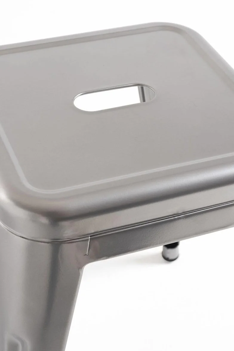 Taburete Torix Pequeño Gris Metalizado