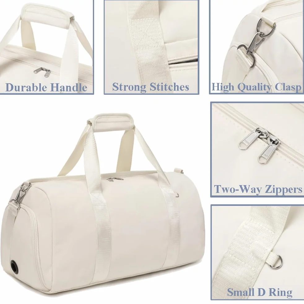 Kimwadalh Bolsas de Deporte Niña Bolsa de Viaje Niñas Chica Bolsa de Danza Baile Gimnasia Chicas Bolsa de Fin de Semana con Compartimento Zapatos y Bolsa Húmeda