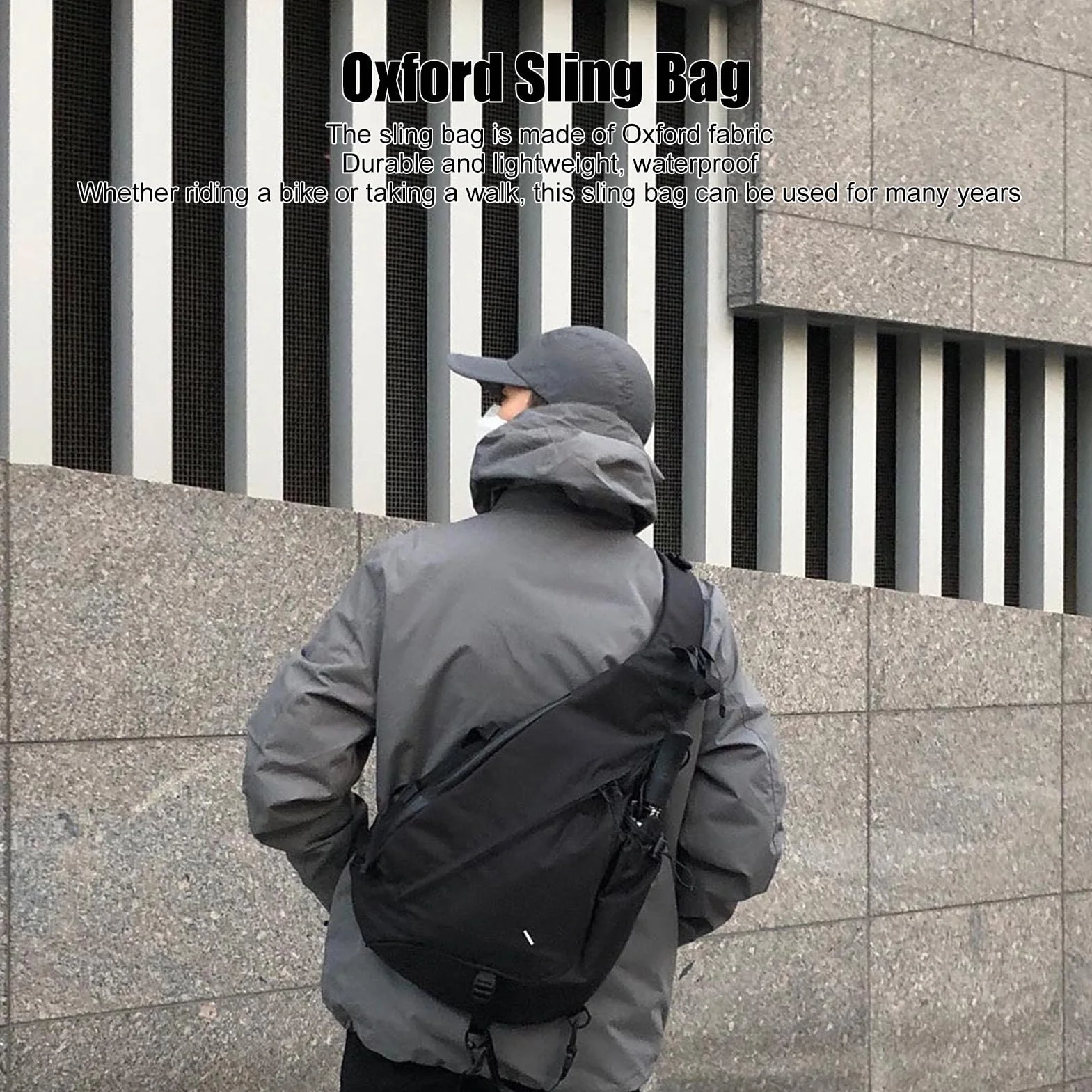 Dilwe Bolso Bandolera Deportivo Impermeable Oxford Hombres Mujeres Ligero Viajes