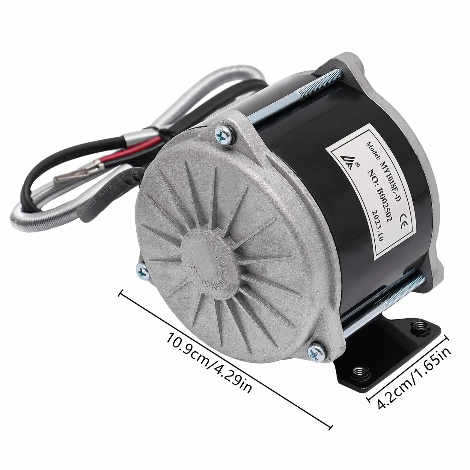 MY1018E-D Motor de engranaje eléctrico 36V 500W 1700 rpm para ciclomotores