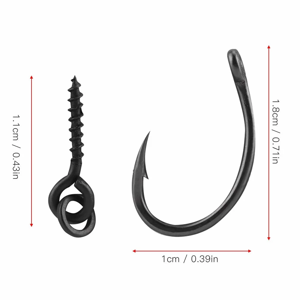 Ronnie Rigs Carpa Pesca Hook Bait Stoppers Terminal Tackle 30 Unids/Set