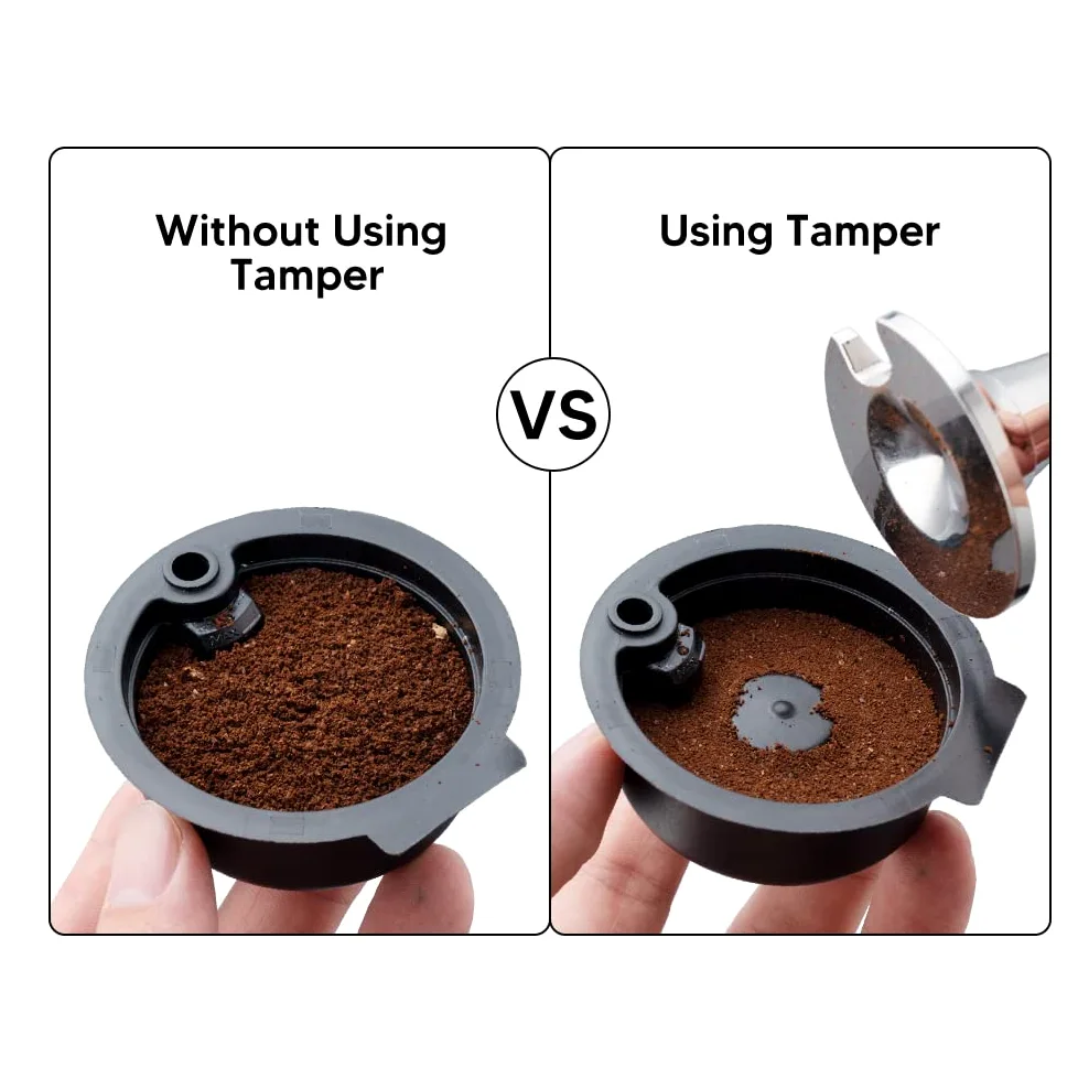 Discos de café Tas simo reutilizables de 60+180 ml, cápsulas recargables Tas simo para cafetera Bosch, discos reutilizables de café BENFUCHEN con una herramienta de llenado de café espresso de