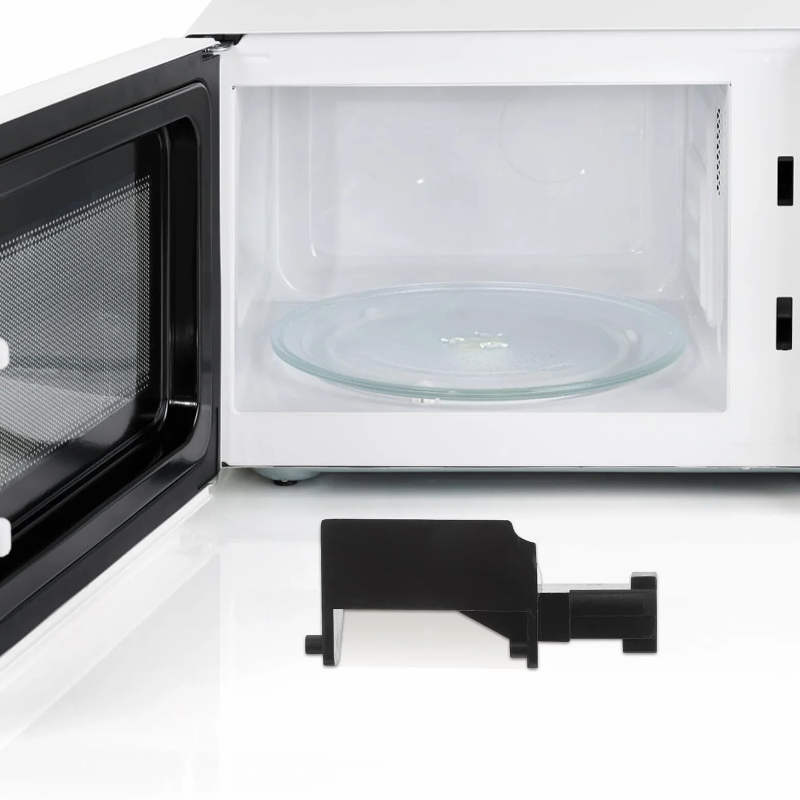 Gadpiparty Pestillo de Gancho Puerta Microondas 4 Piezas Plástico Resistente Cierre Seguro Cocina Reemplazo Compatible Hogar