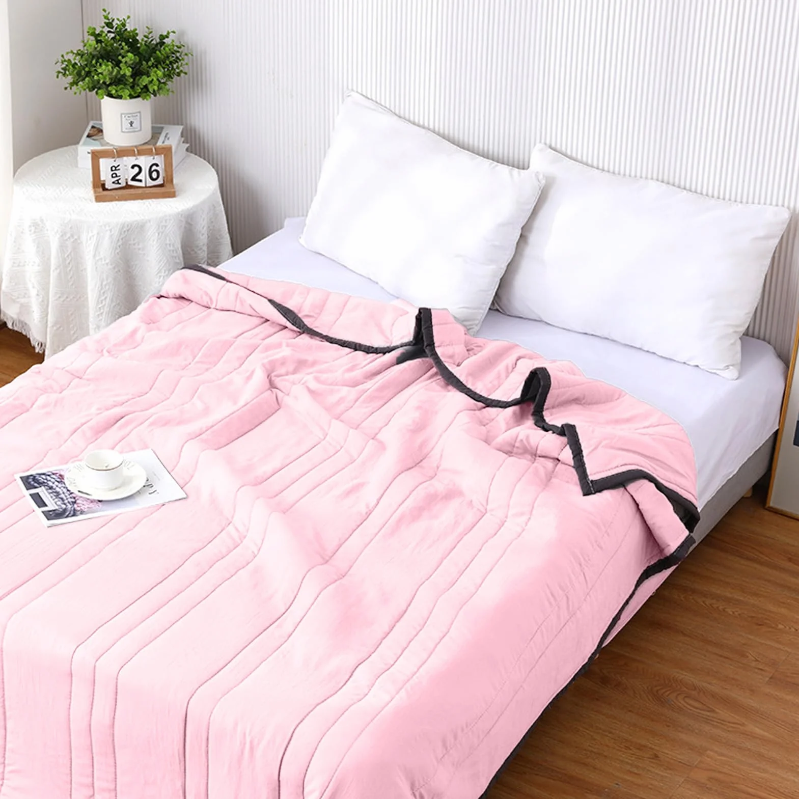 Manta refrescante ligera | Manta de enfriamiento fina transpirable para sofocos - Edredón fresco de verano, edredón reversible lavable a máquina para dormir con calor, sudores nocturnos