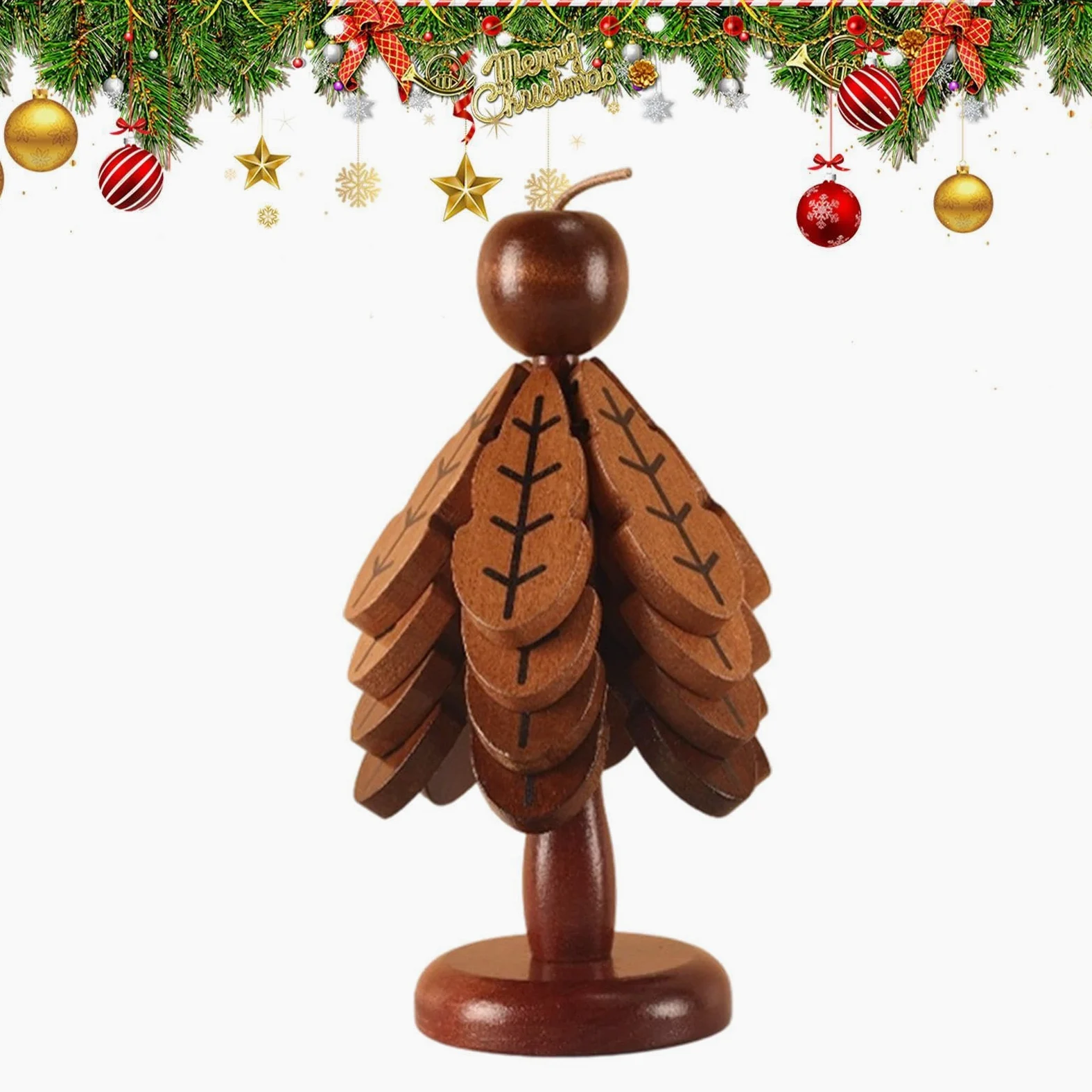 Árbol Salvamanteles De Madera Posavasos Navideños Antideslizantes | Salvamanteles De Árbol Para Mesas De Centro, Platos Calientes, Ollas, Sartenes, Tazones, Bebidas, Teteras, Cocina