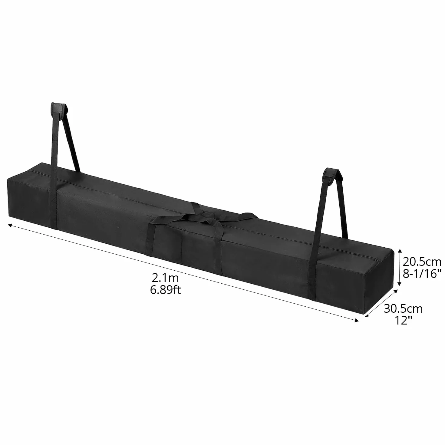 QWORK Bolsas para postes tienda 210x30x20cm 600D Oxford organizador de tienda