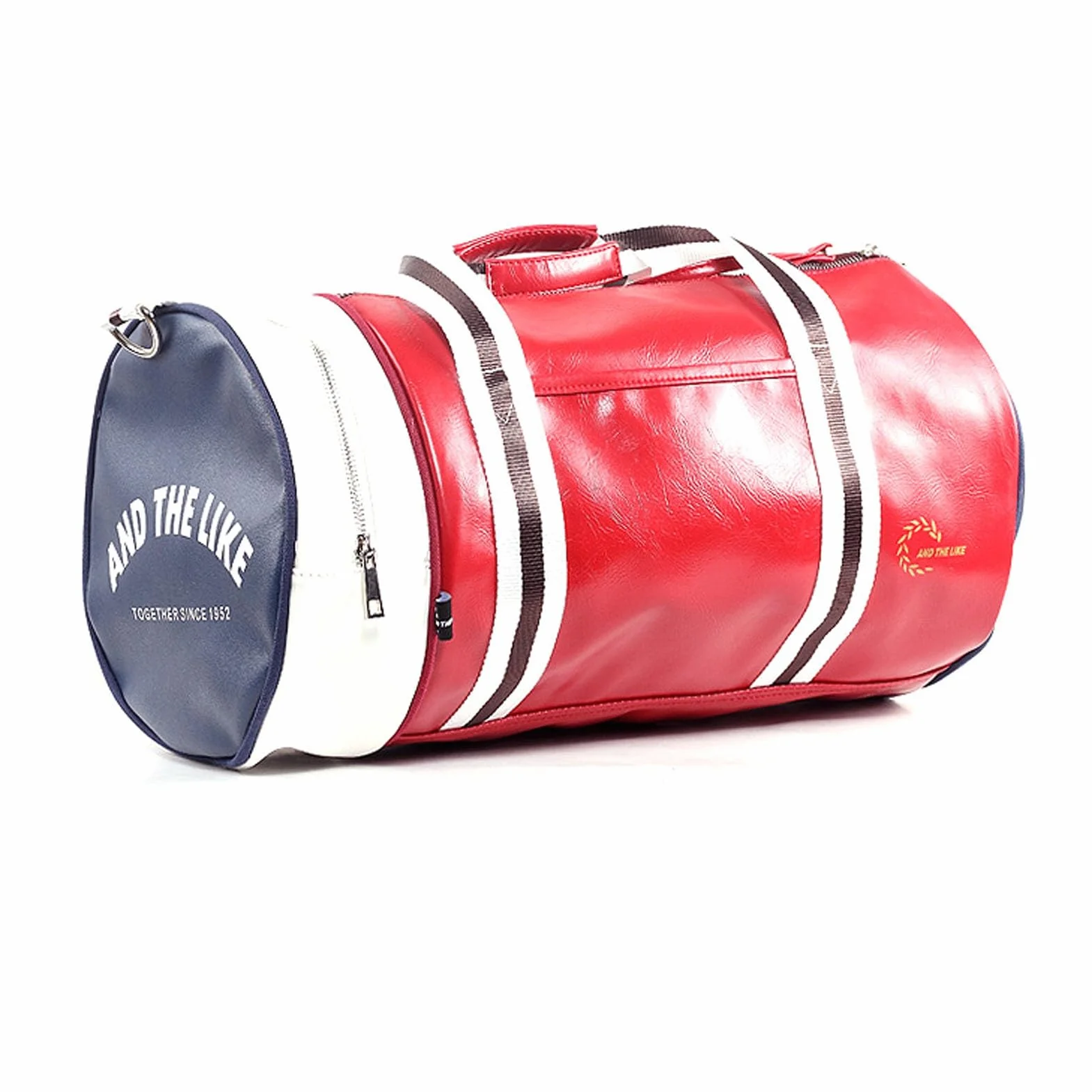 Bolsa De Deportes PU Estilo Vintage Gran Capacidad Unisex Entrenamiento Físico